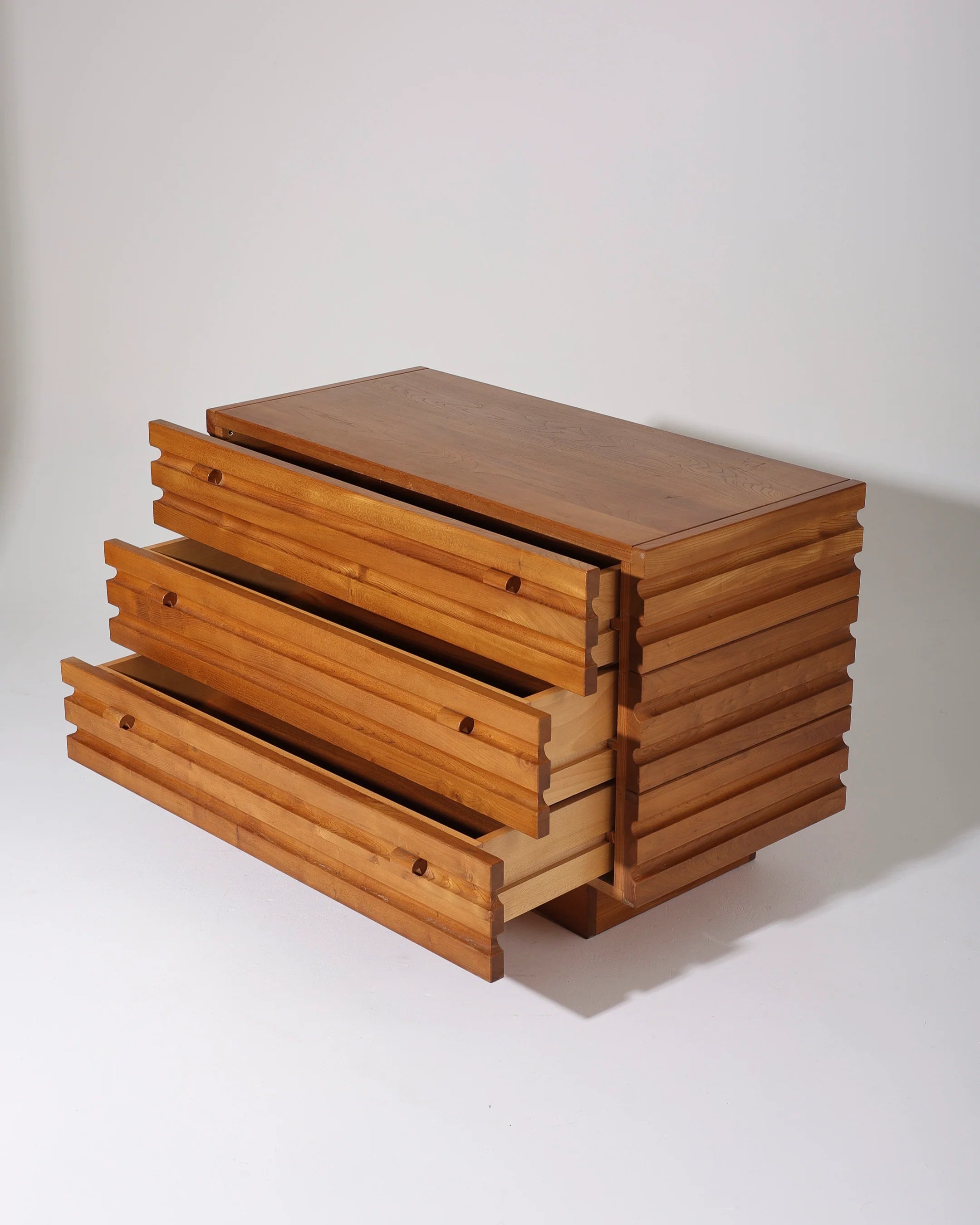 Maison Regain Cabinet in Elm Wood, 1970 France