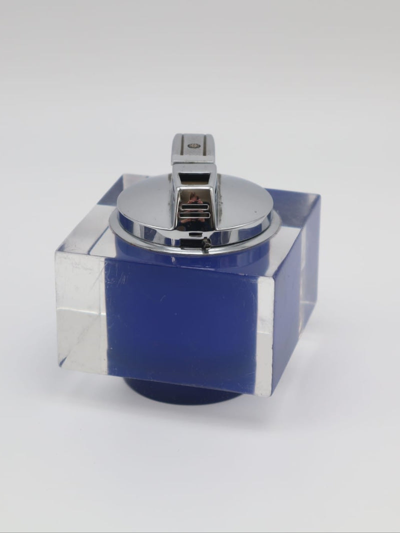 Ronson Lighter, 1960s by Forma Finds | The Oblist — blue acrylic material