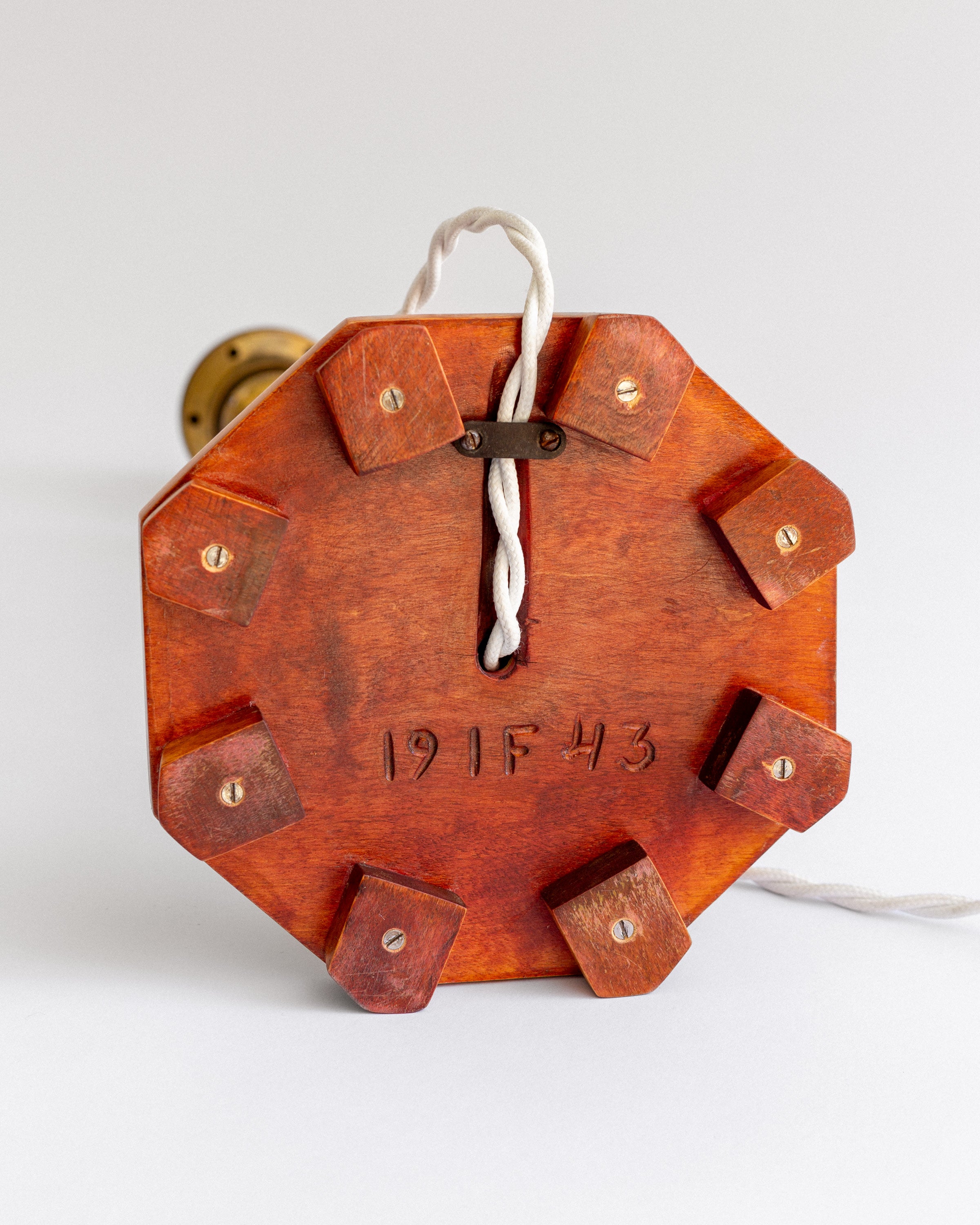 Hand-Carved Swedish Table Lamp, 1943 — additional view