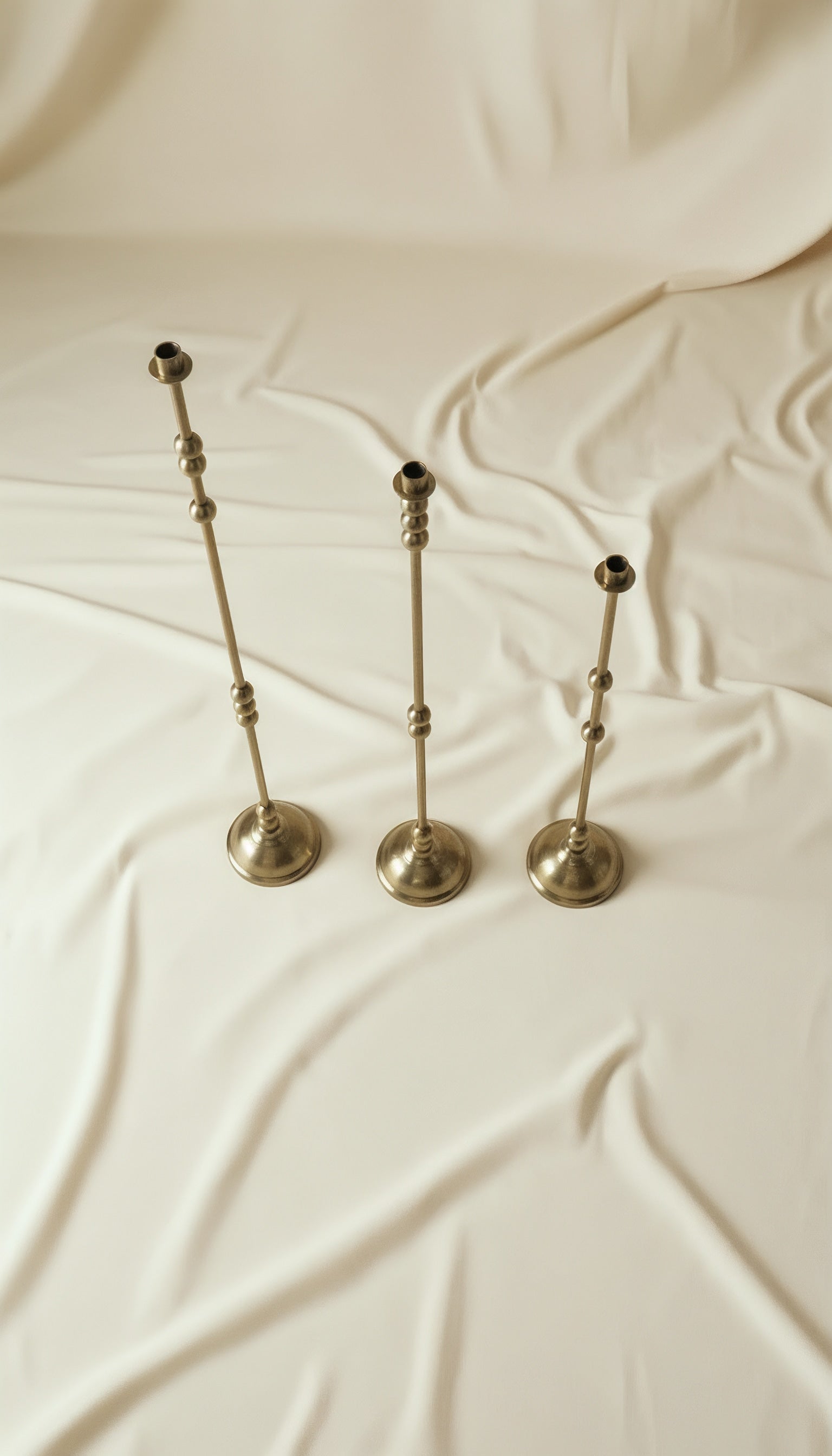 Bougeoirs en Laiton Brossé - ASHA I Style Contemporain