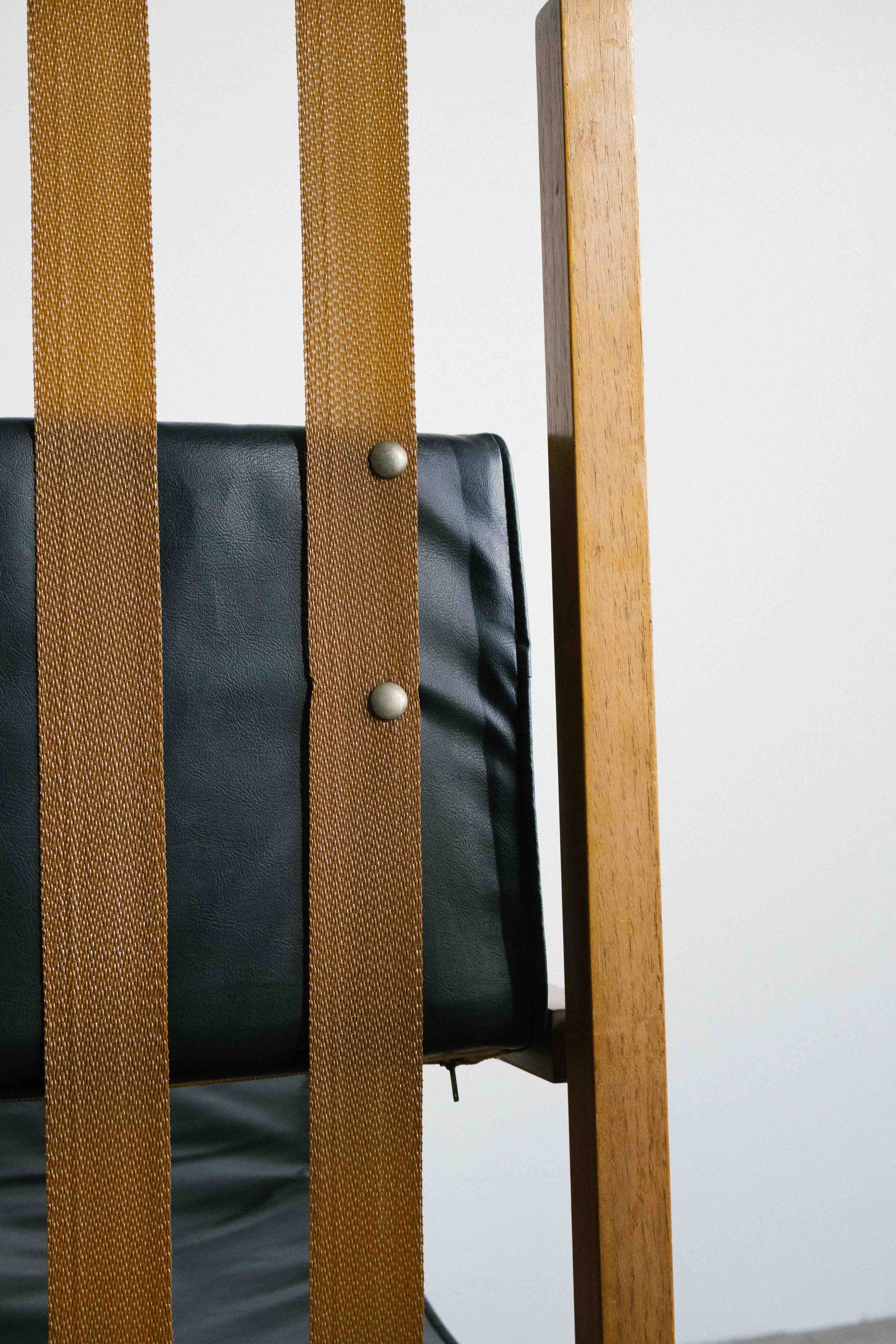 Architects Lounge Chair in Leather and Pine — in context