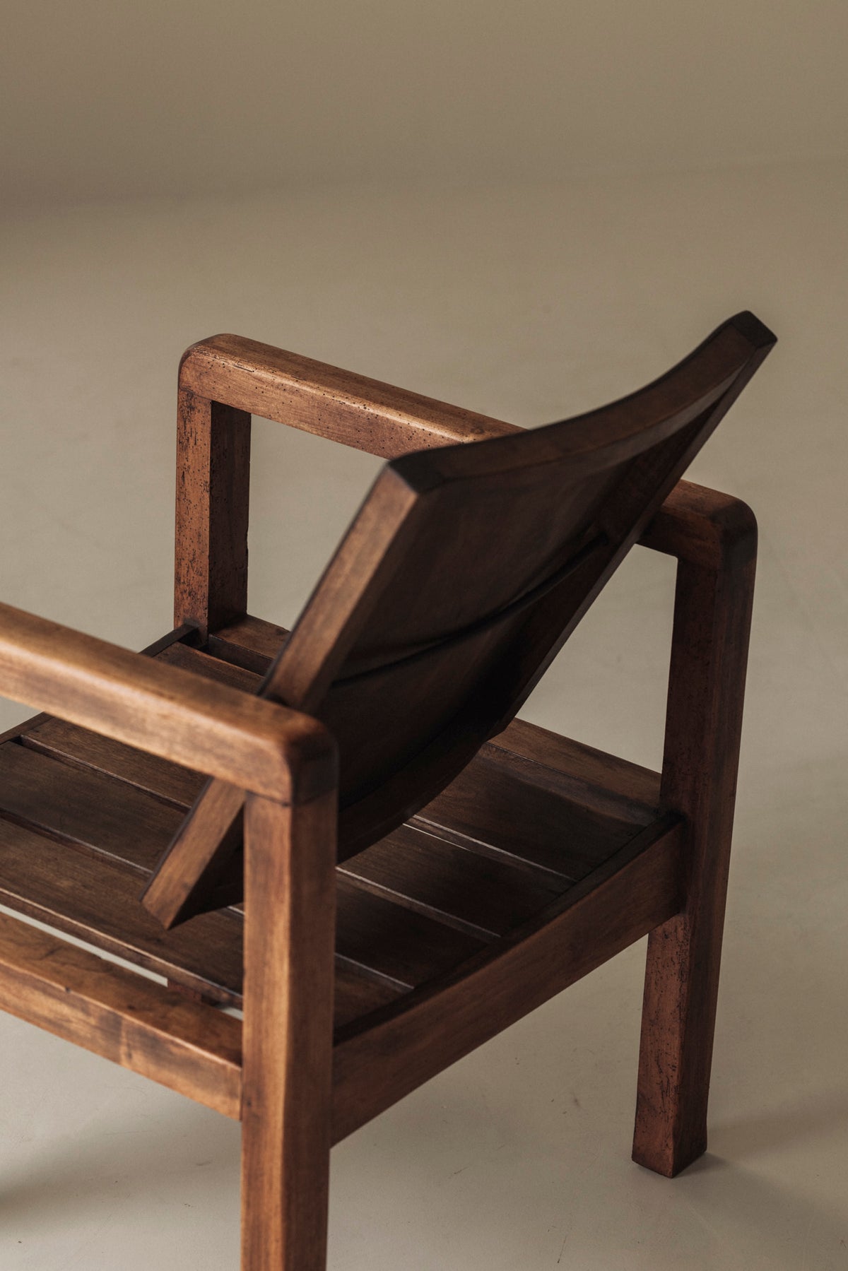Pair of French Modernist Mahogany Armchairs, 1950s — additional view