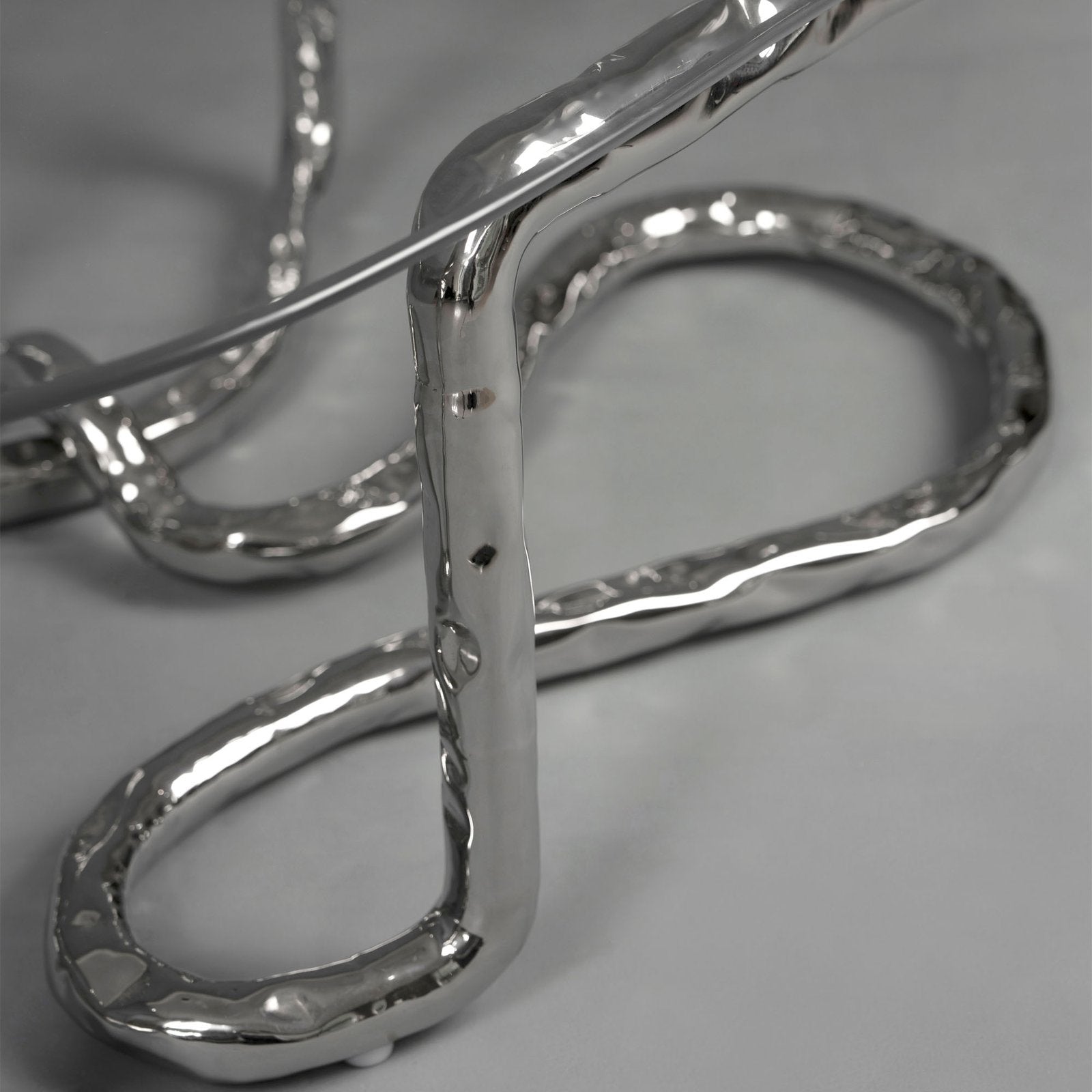 Stainless Steel Coffee Table - Lasso Series by Nitush Aroosh — alternate view