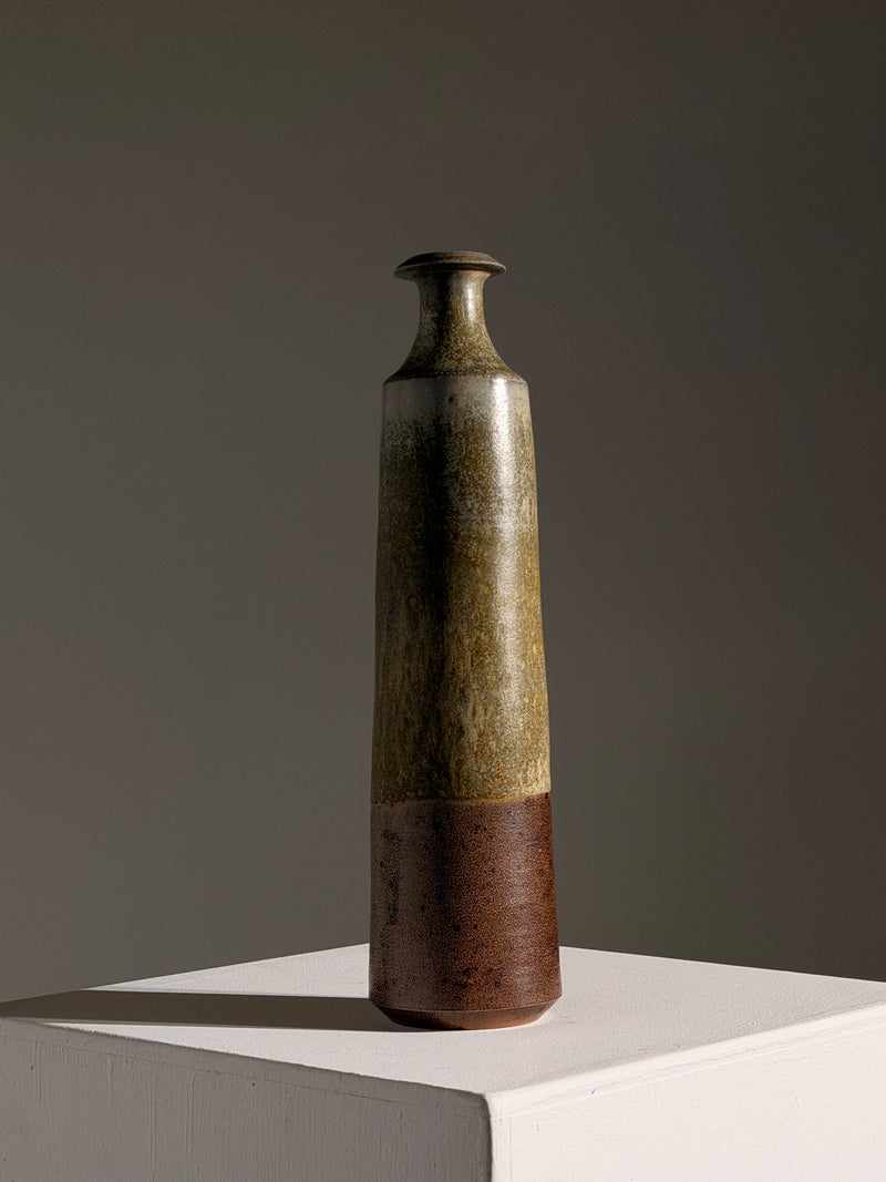 Conical stoneware vase, France, circa 1960 by Figuresdesign | The Oblist