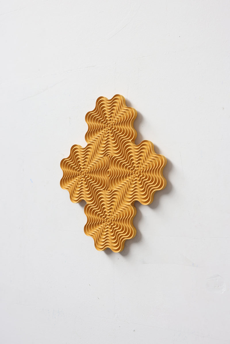 Dragonfish by Studio Arno Hoogland | The Oblist — handcrafted yellow wall art