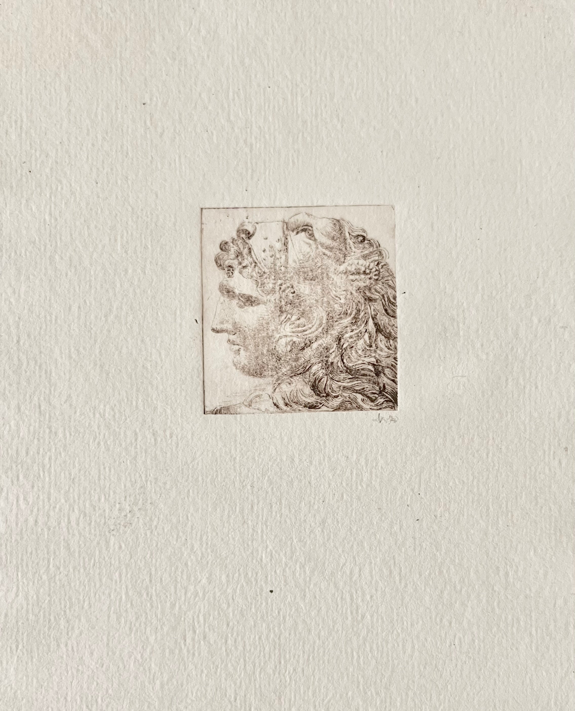 "Bestiarri" Etching, early 1900s — detail view