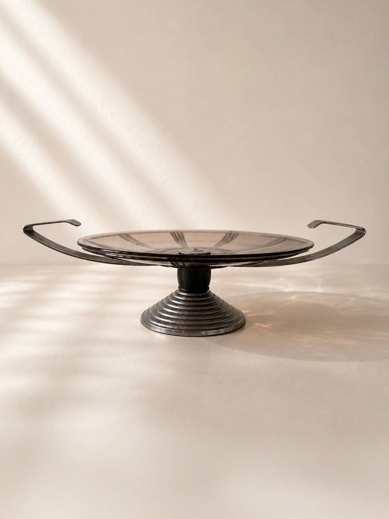 French Art Deco Pedestal Fruit Bowl - 1930s by Dodo Vintage | The Oblist