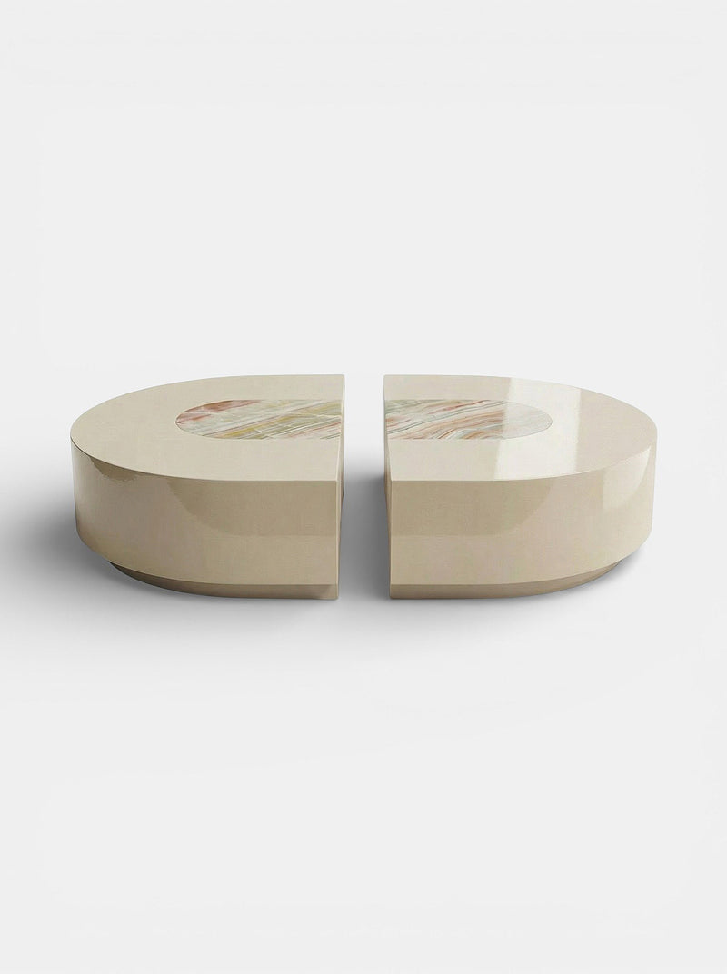 Baci Capsule Rainbow Onyx Coffee Table by Marbera | The Oblist
