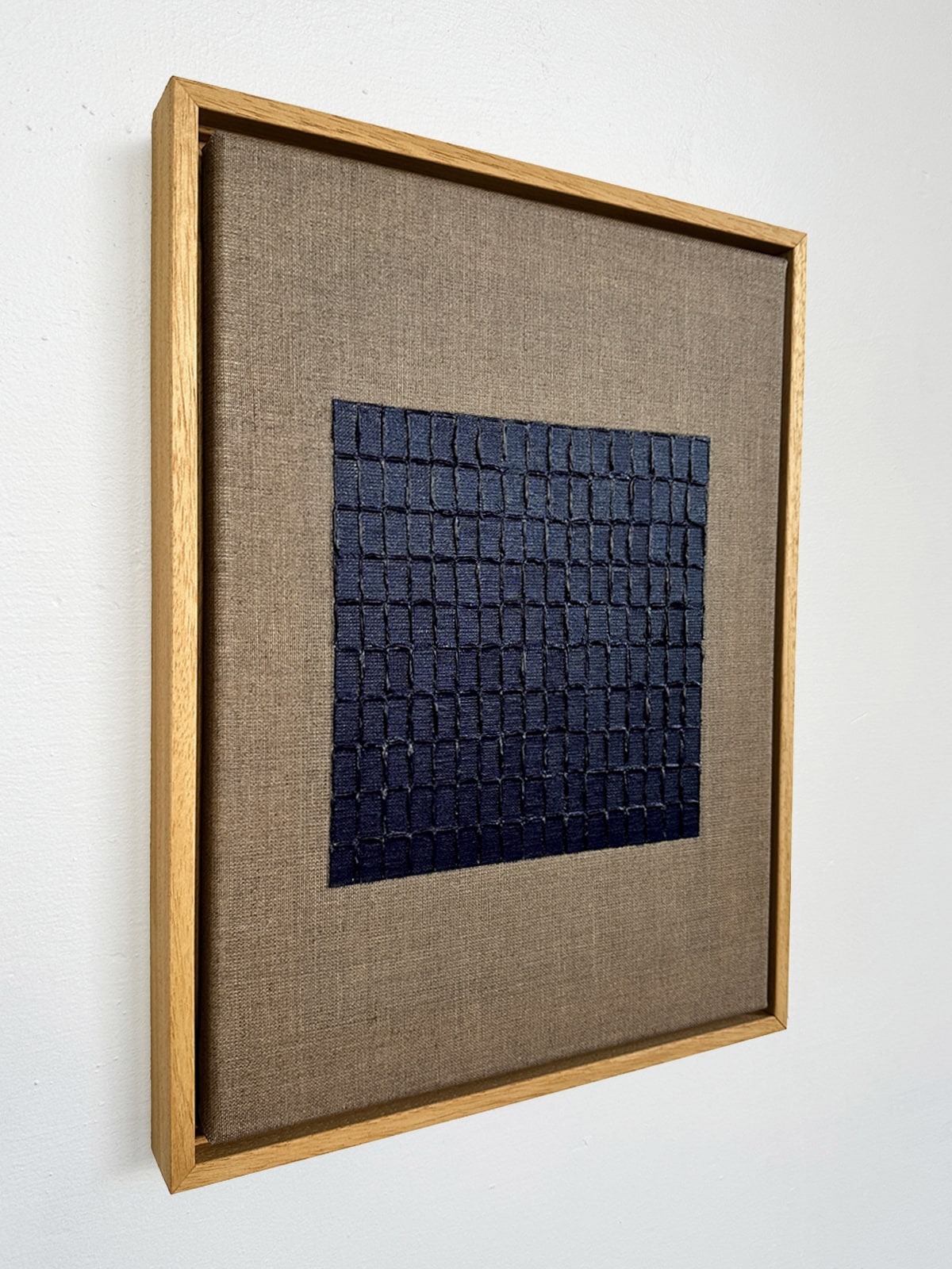 'Prussian Blue - Signature Linen' Painting — detail view