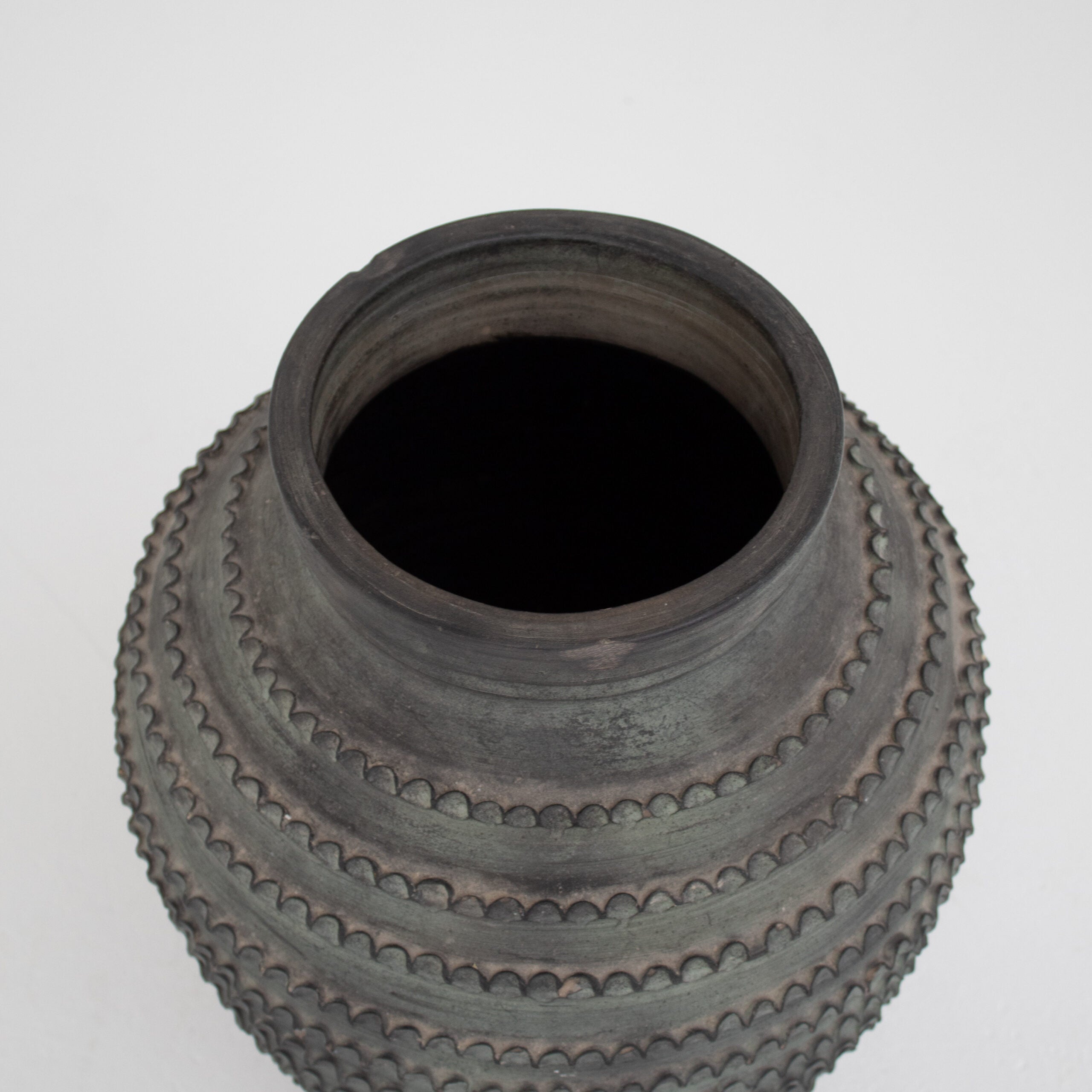 Mid-Century Terracotta Vase from Partenon Manufacture — lifestyle setting