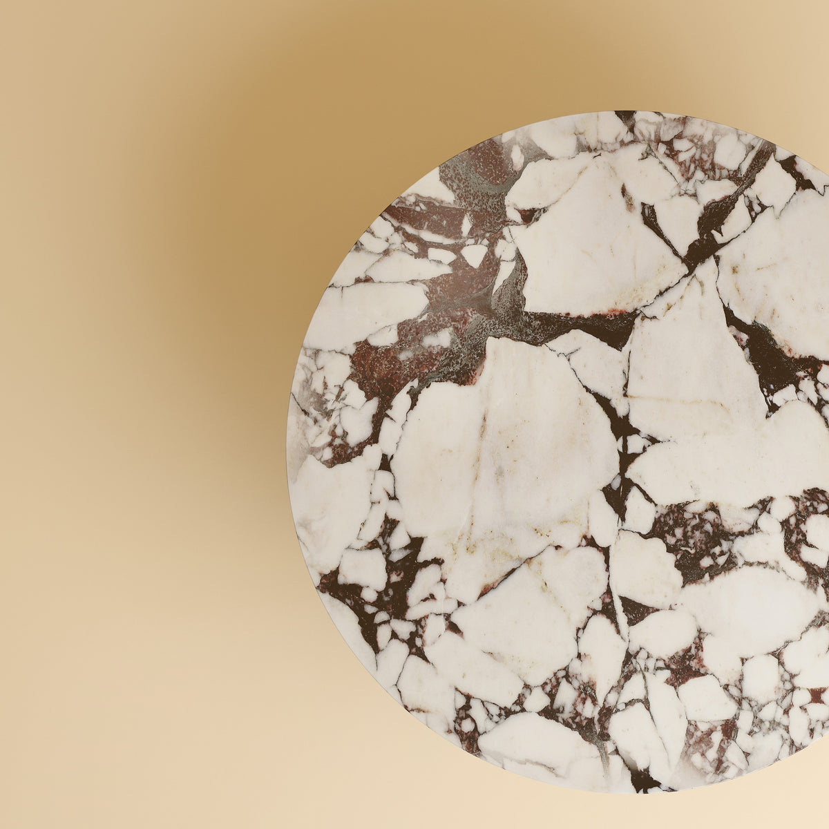 Calacatta Viola Marble and Oak Coffee Table - HIRADO Series — side angle
