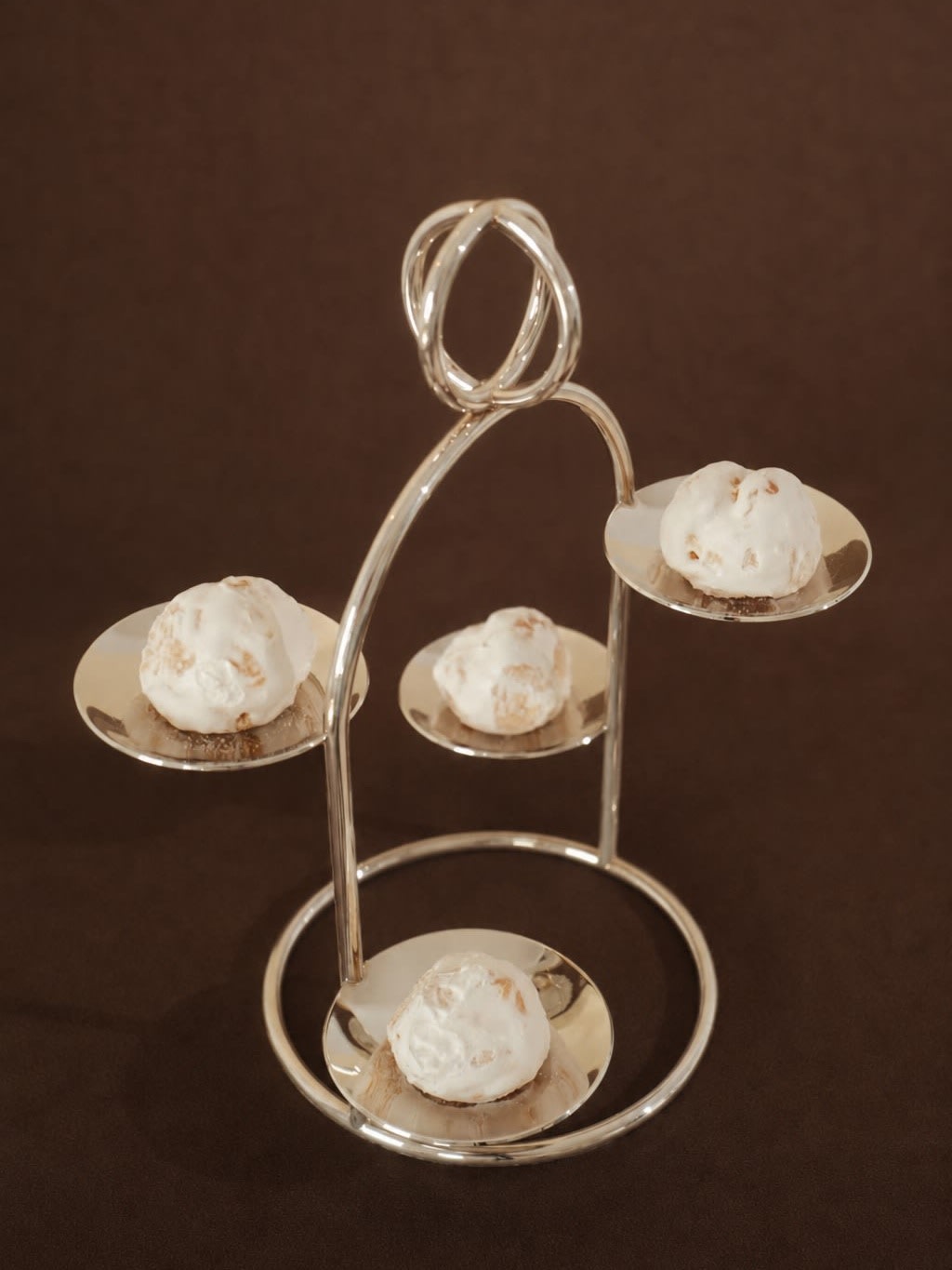 Sulptural Silver-Plated Candy Holder by Ercuis by Truffe Studio | The Oblist