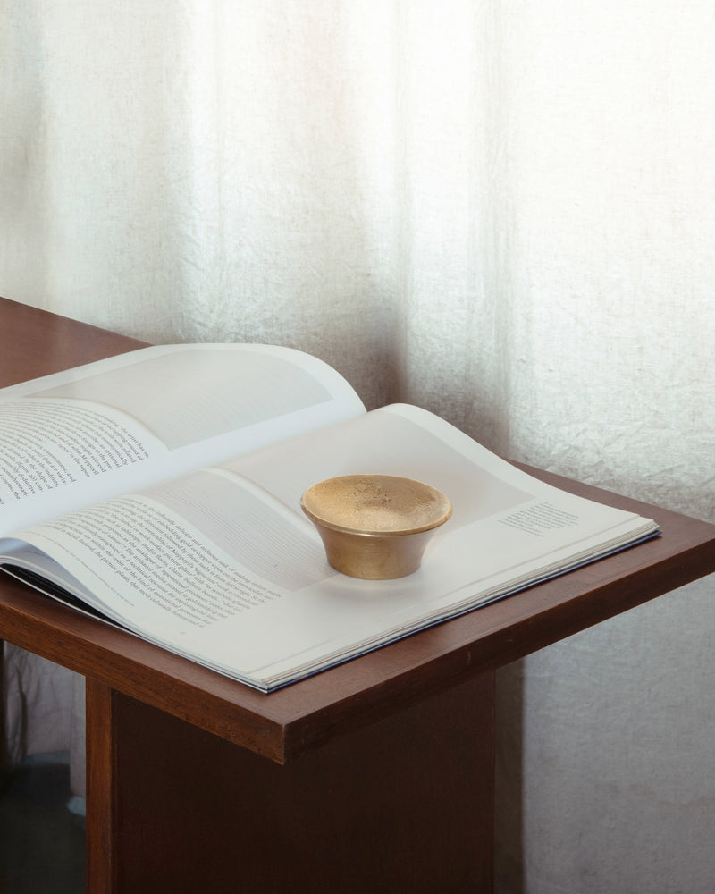 Luna Paper Weight by Stem | The Oblist — handcrafted ceramic, gold color