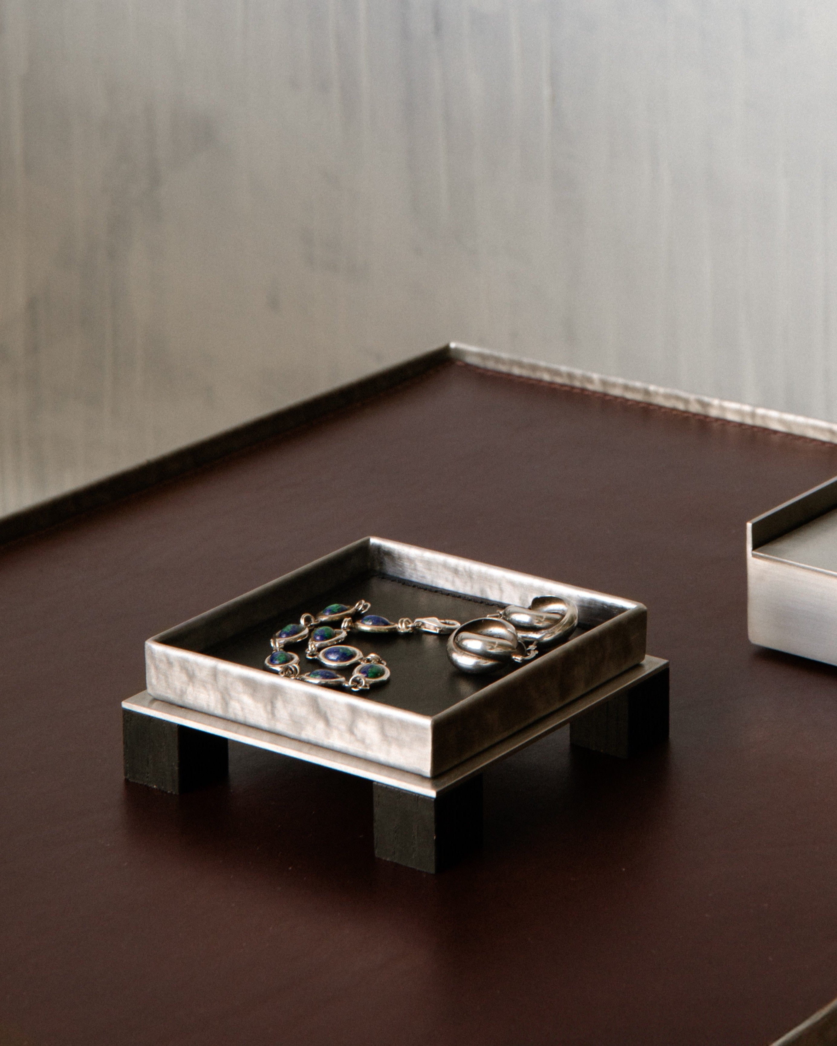 Plateau en cuir YUMA S