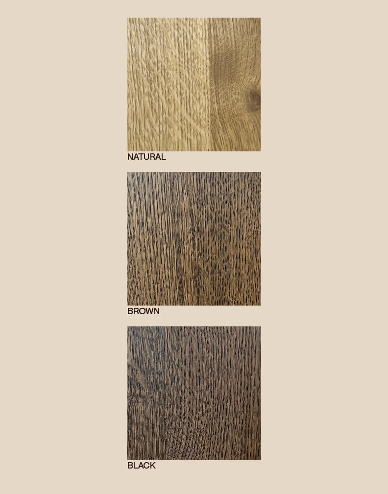 Emba Coffee Table in Oak — close-up
