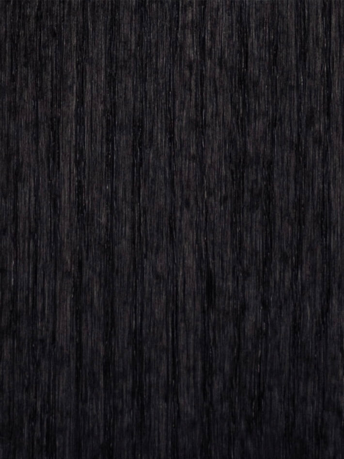Eileen Bedside Table + Tray — close-up of dark wood texture