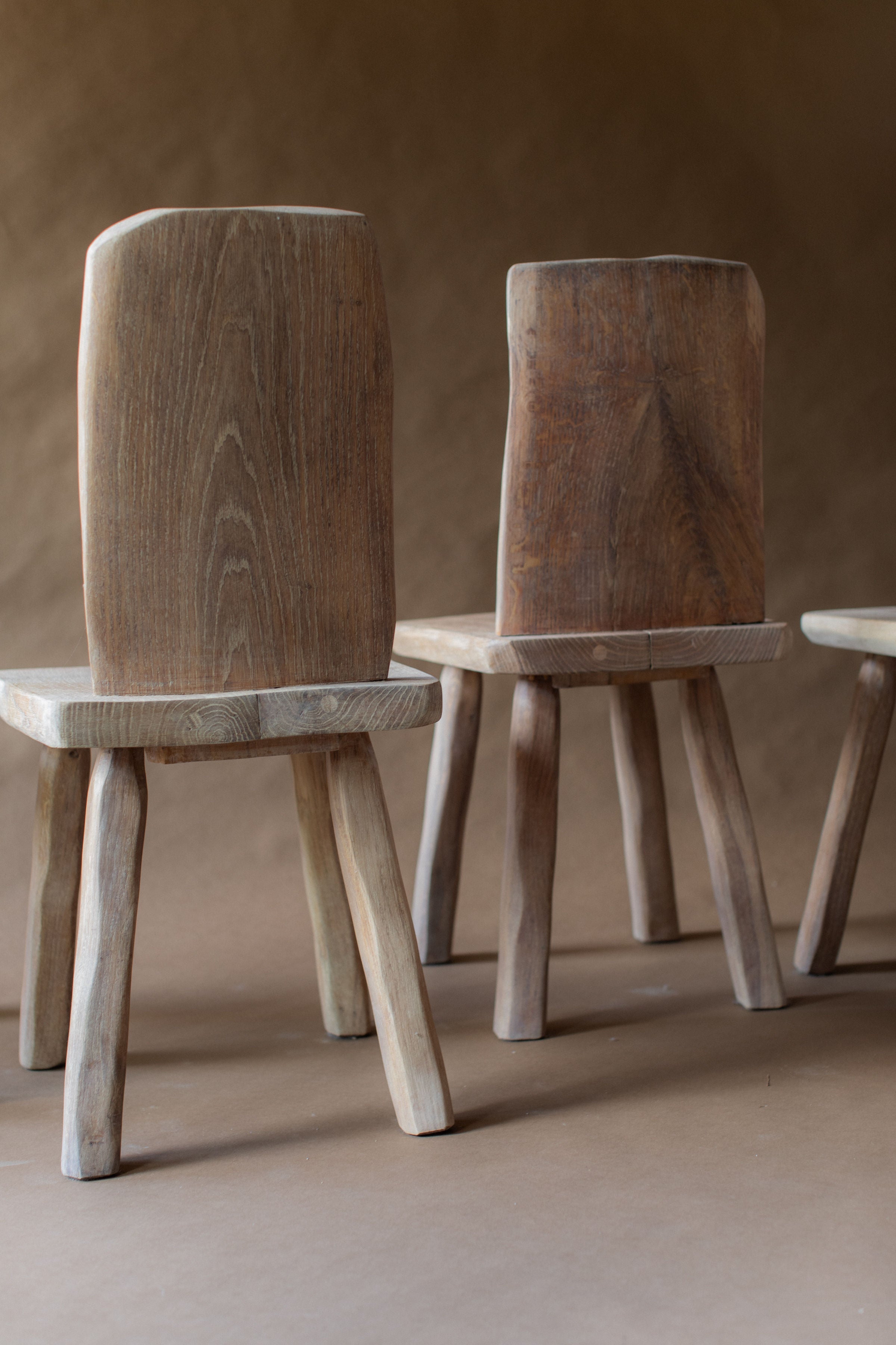 Set of Four Brutalist Chairs