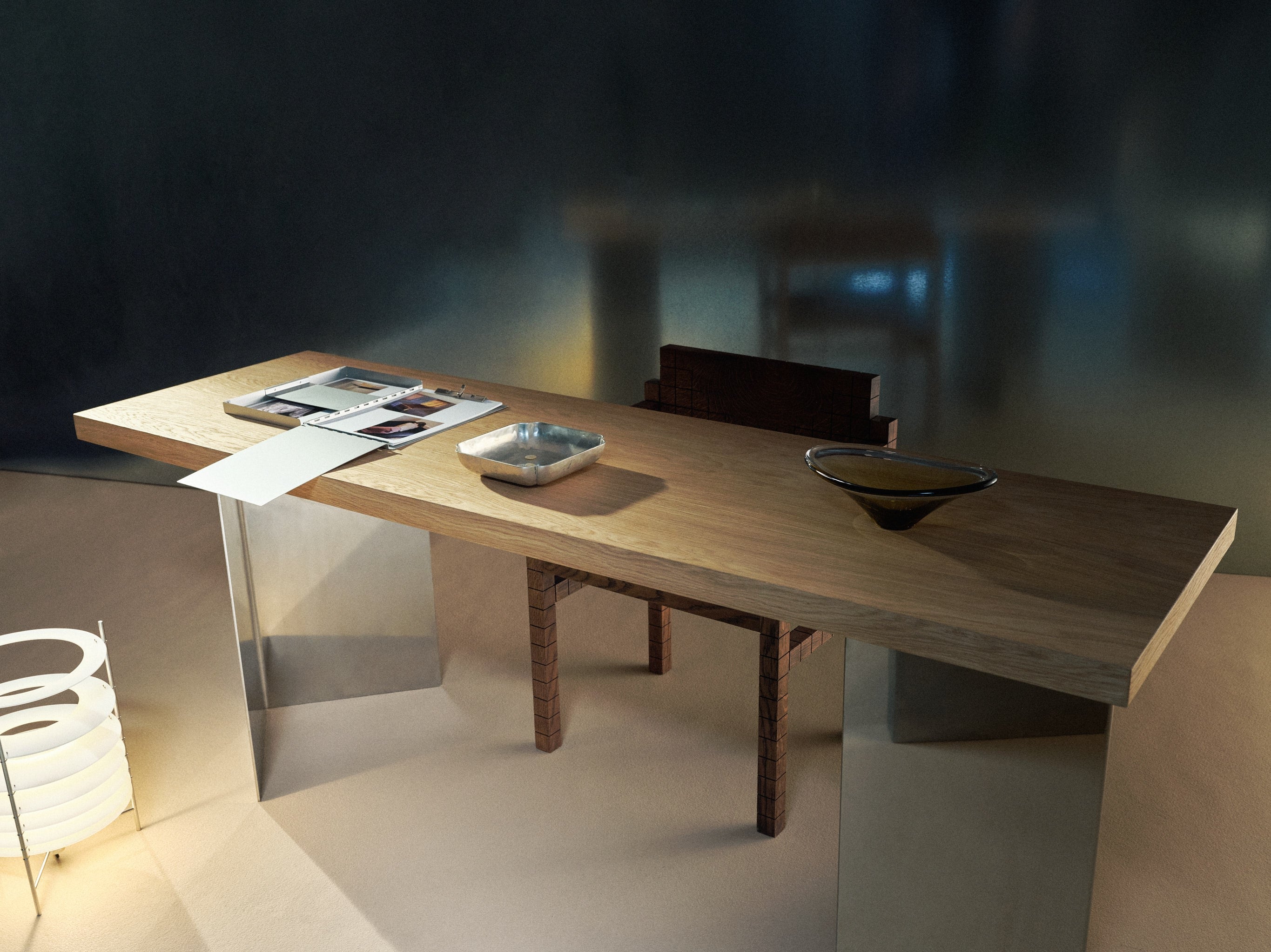 Tantal Studio Table — lifestyle setting
