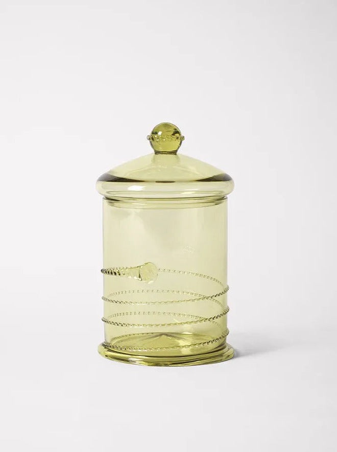 Karl Bonbonnière Swirl — close-up of green glass with spiral detail