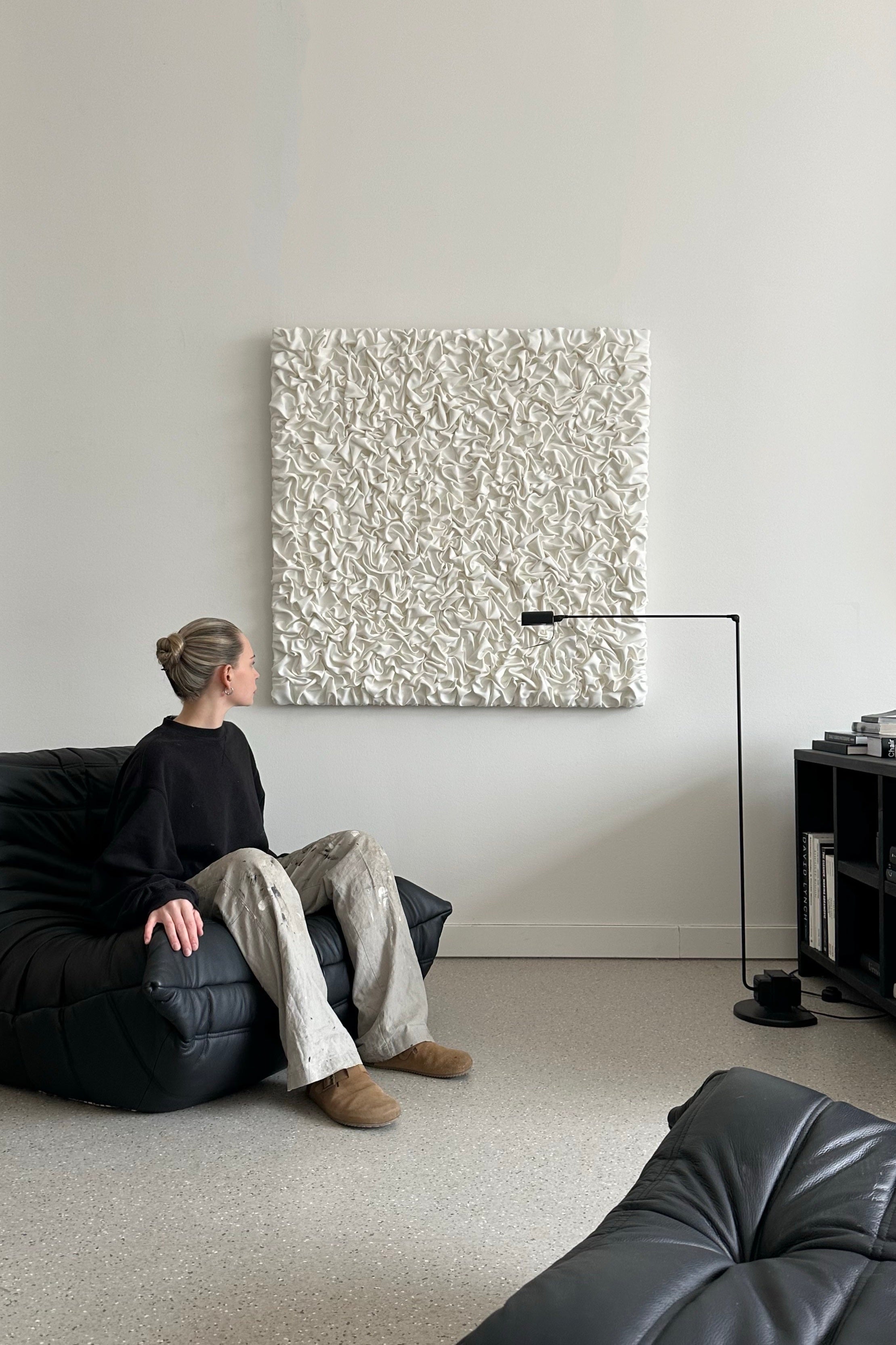 'ESCAPISM 108' Sculptural Wall Art — in context