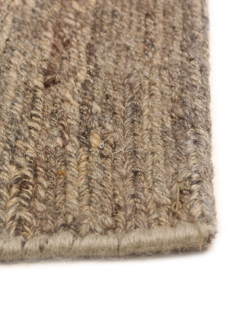 Flatweave Rug in Sandalwood 238 x 300 cm — close-up of textured woven fibers