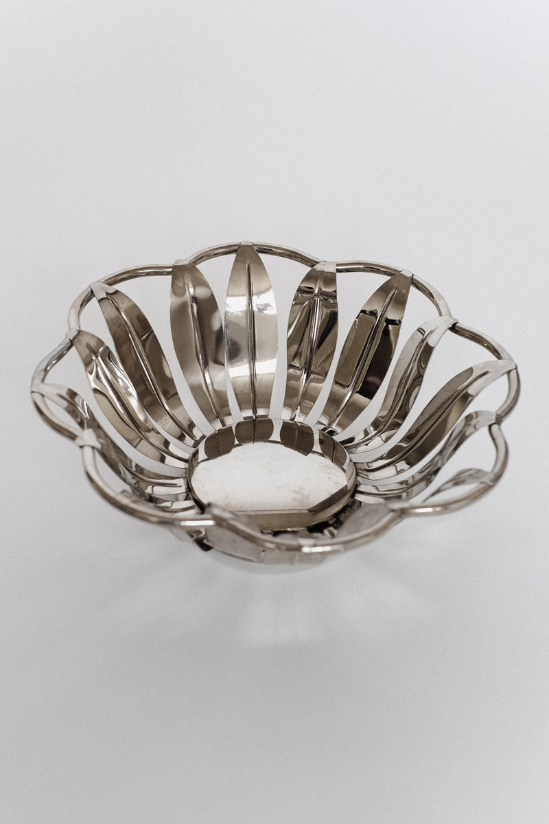 Silver-Plated Bread Basket by septembre studios | The Oblist — modern silver design