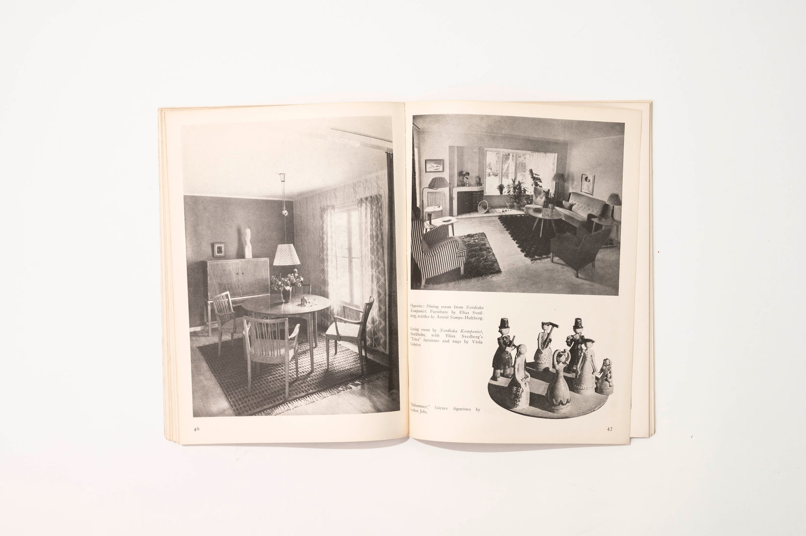 Design in Sweden Today, 1948 Interiors Book — lifestyle setting