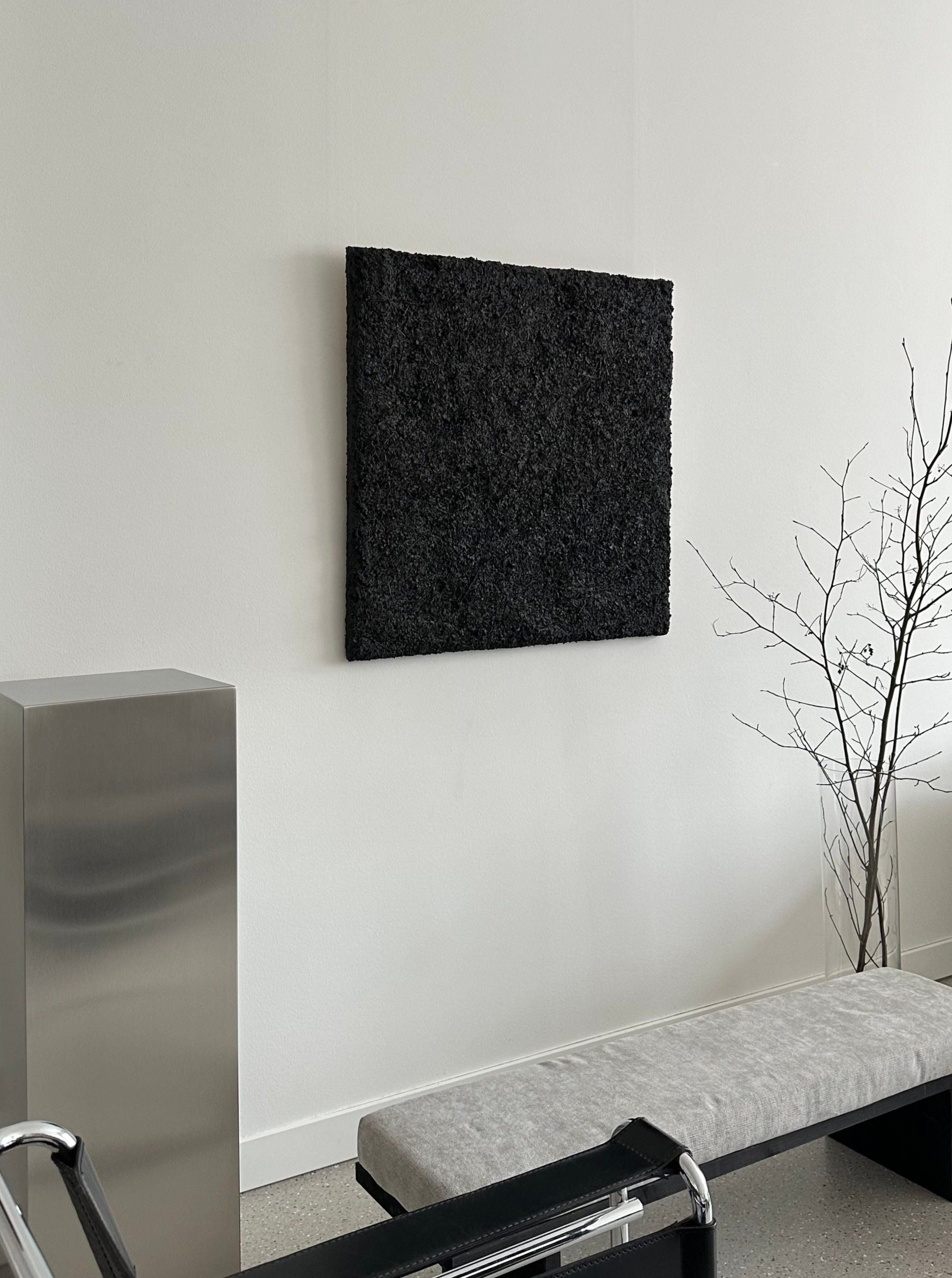 ARCHE 01' sculptural wall art — side angle view on white wall