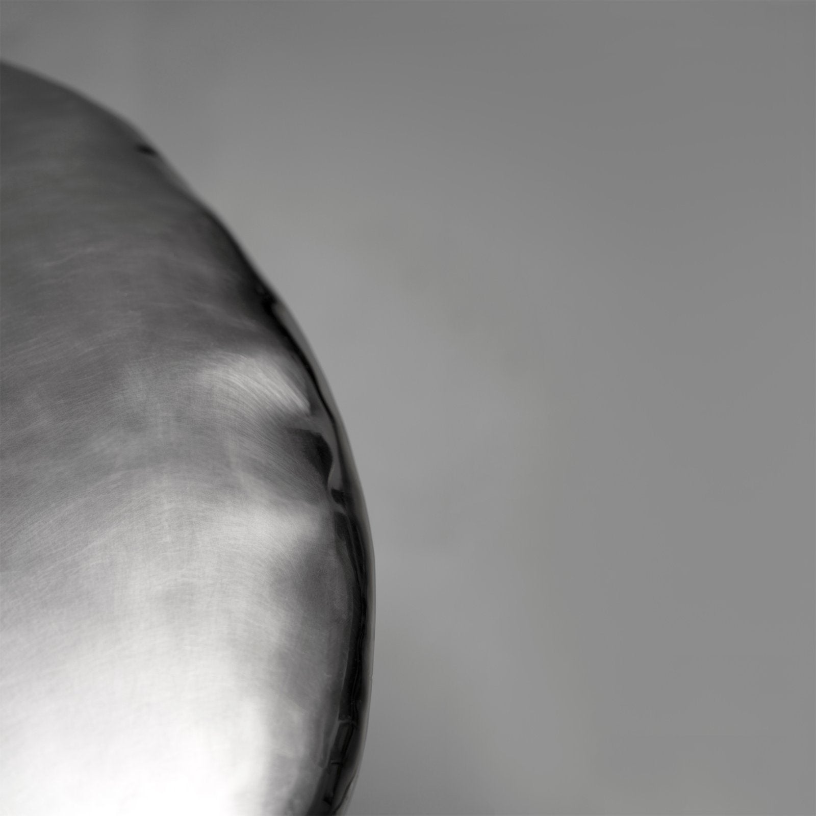 Inflated Steel Coffee Table - Pebble Series by Nitush Aroosh — side angle
