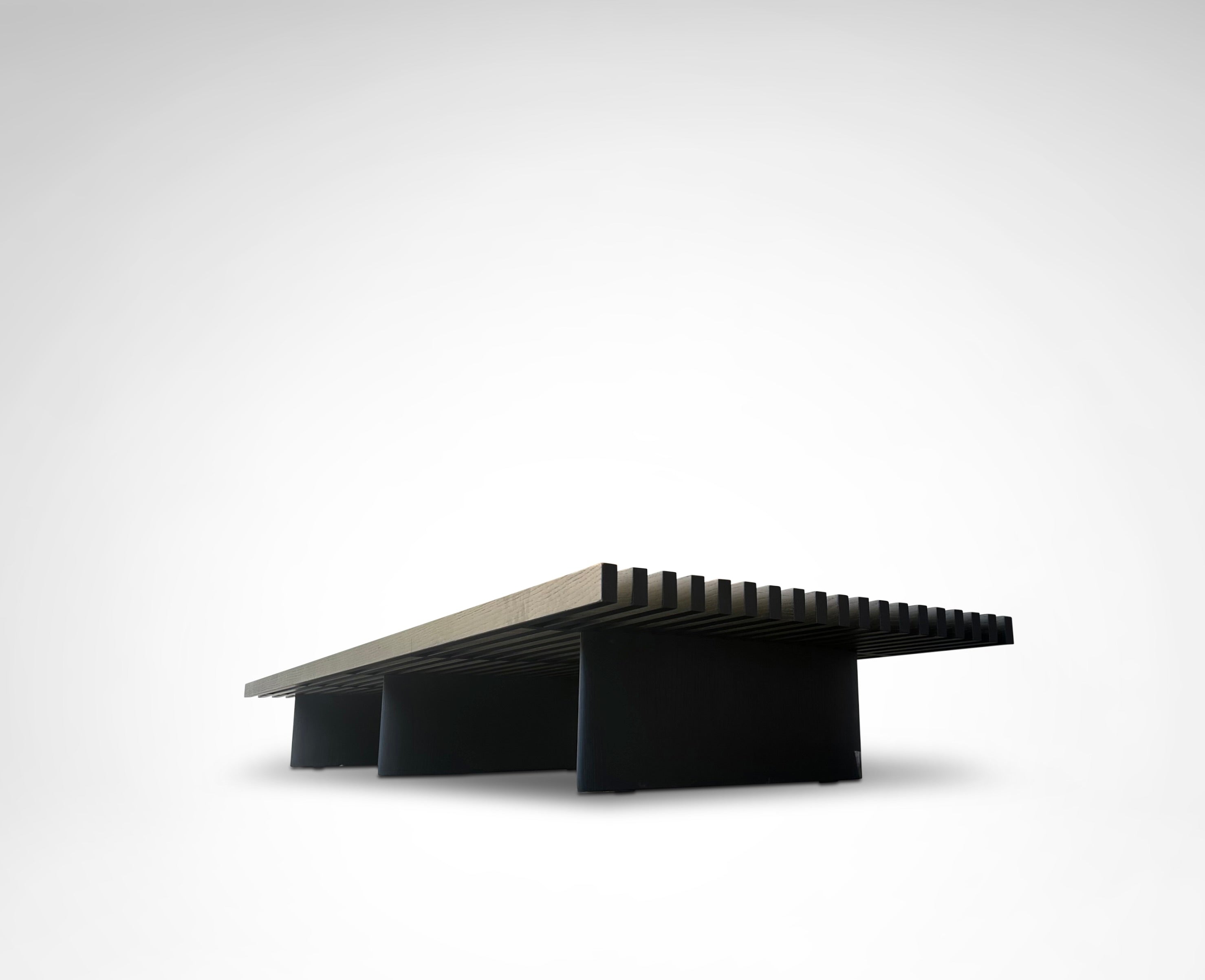514 Refolo Tokyo seating bench by Charlotte Perriand for Cassina 2000s — in context