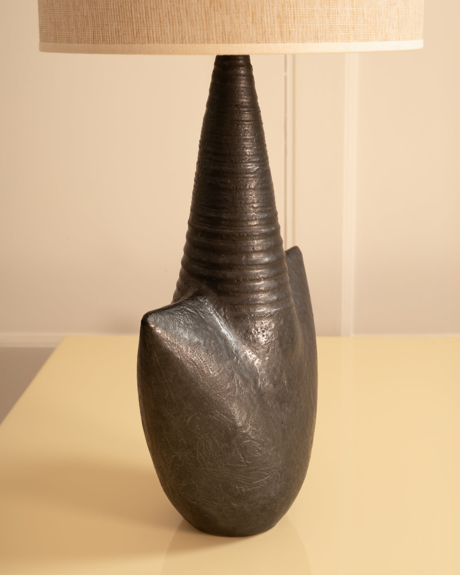 Single-fired Stoneware Lamp