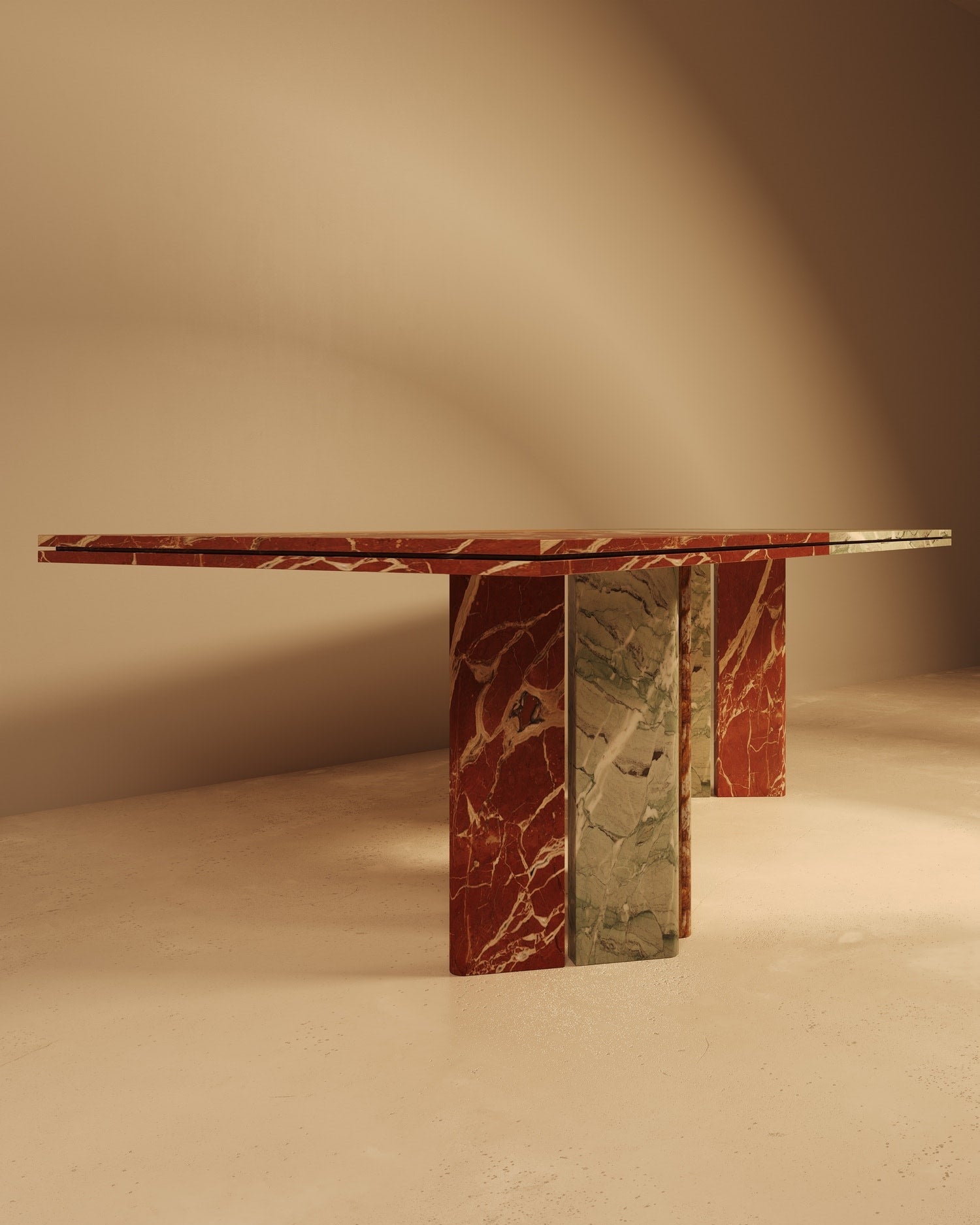 Minimalism Dining Table in Marble - Sarzamin Collection