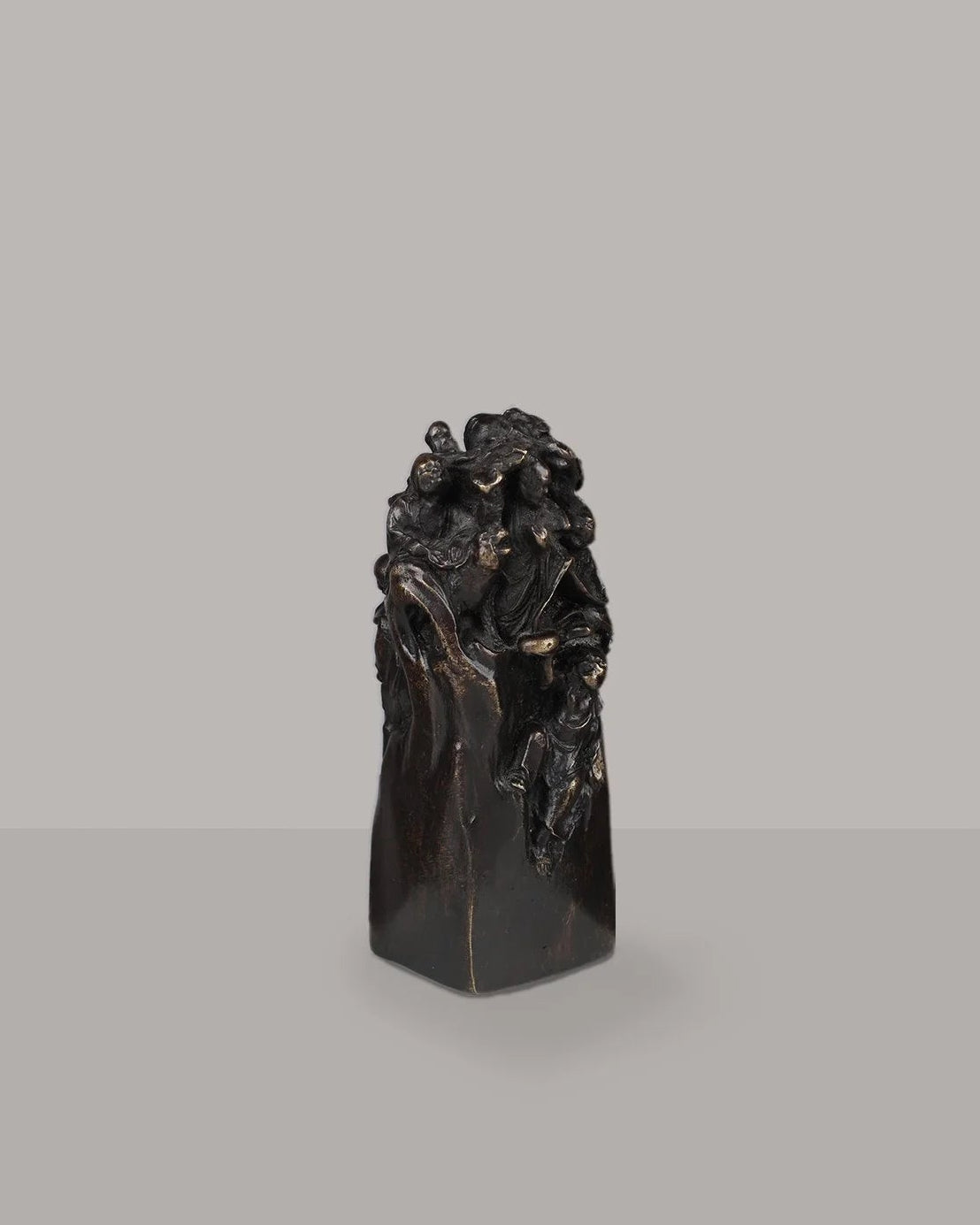 Bronze sculpture of 'Monks on a Mountain', by C.F. Woerffel by RELIC LONDON | The Oblist