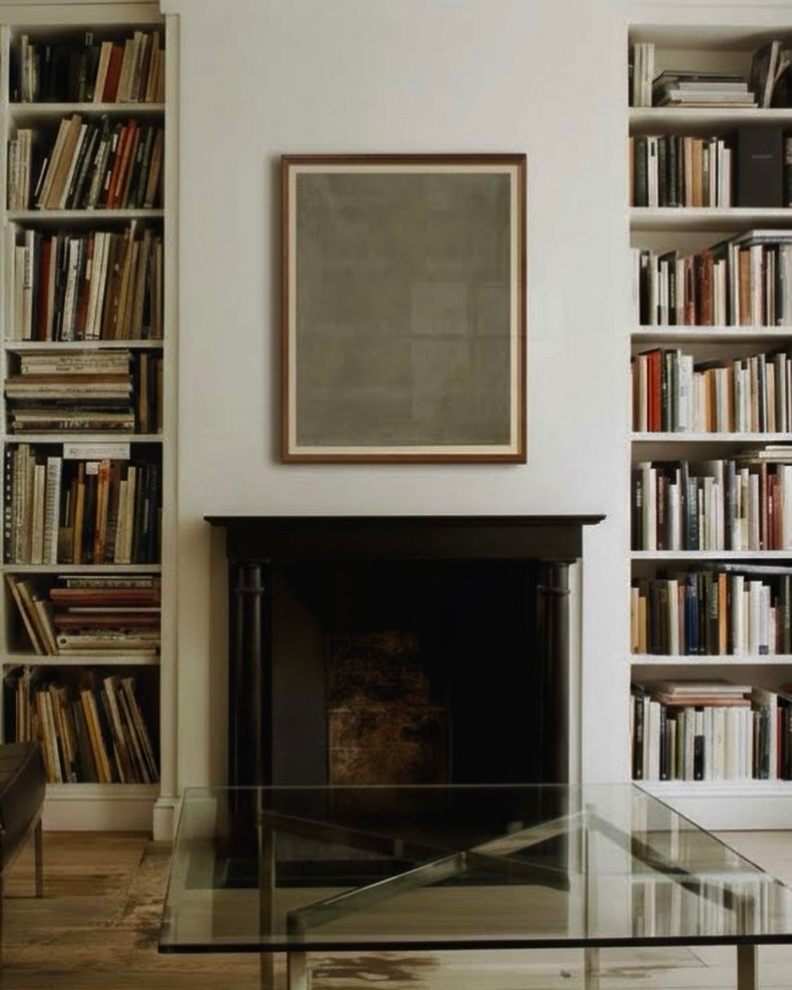 "Deep Celadon", Ink and Pigment on Raw Canvas