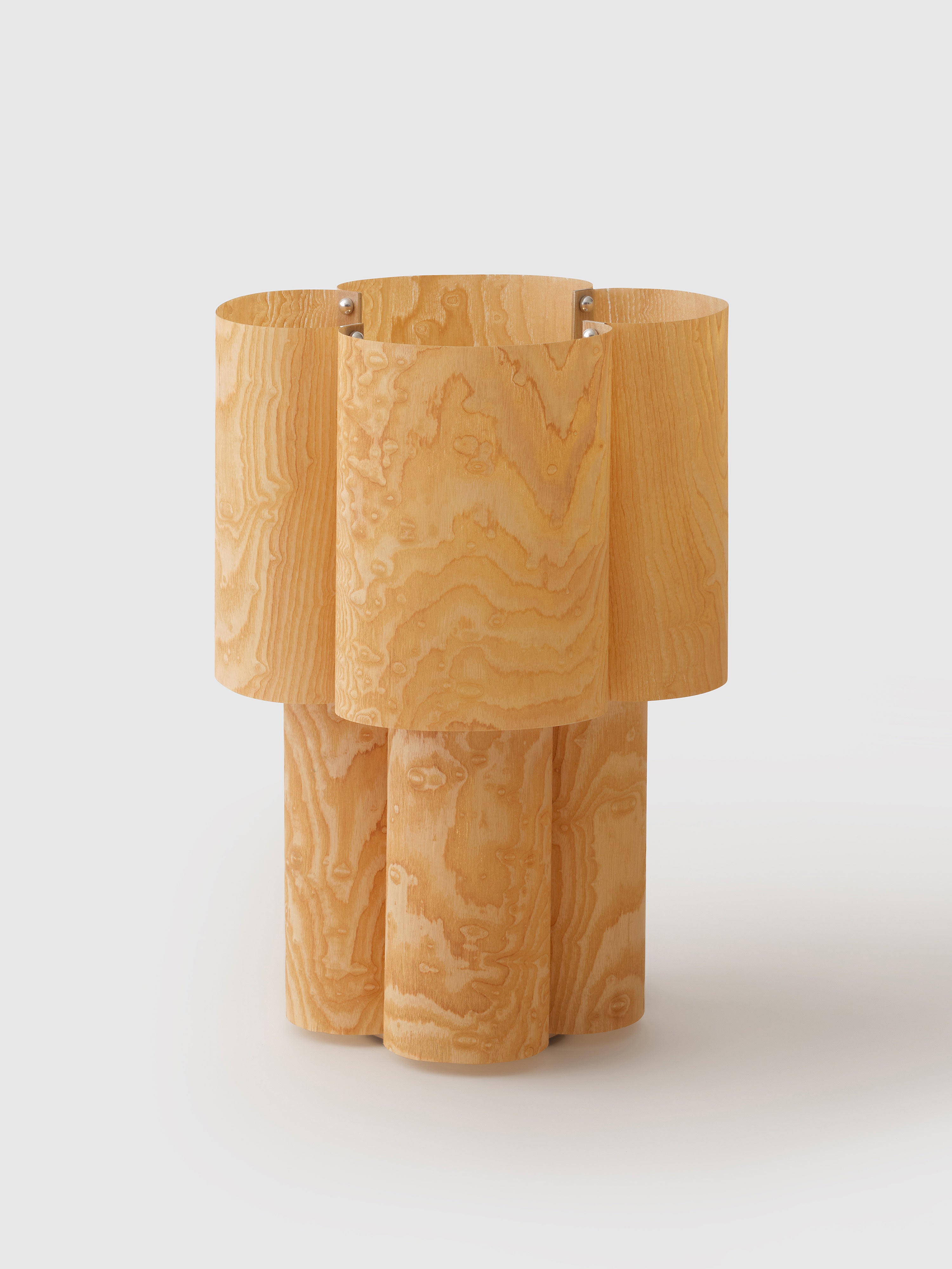 Soom Ash Table Lamp — back view highlighting natural wood grain