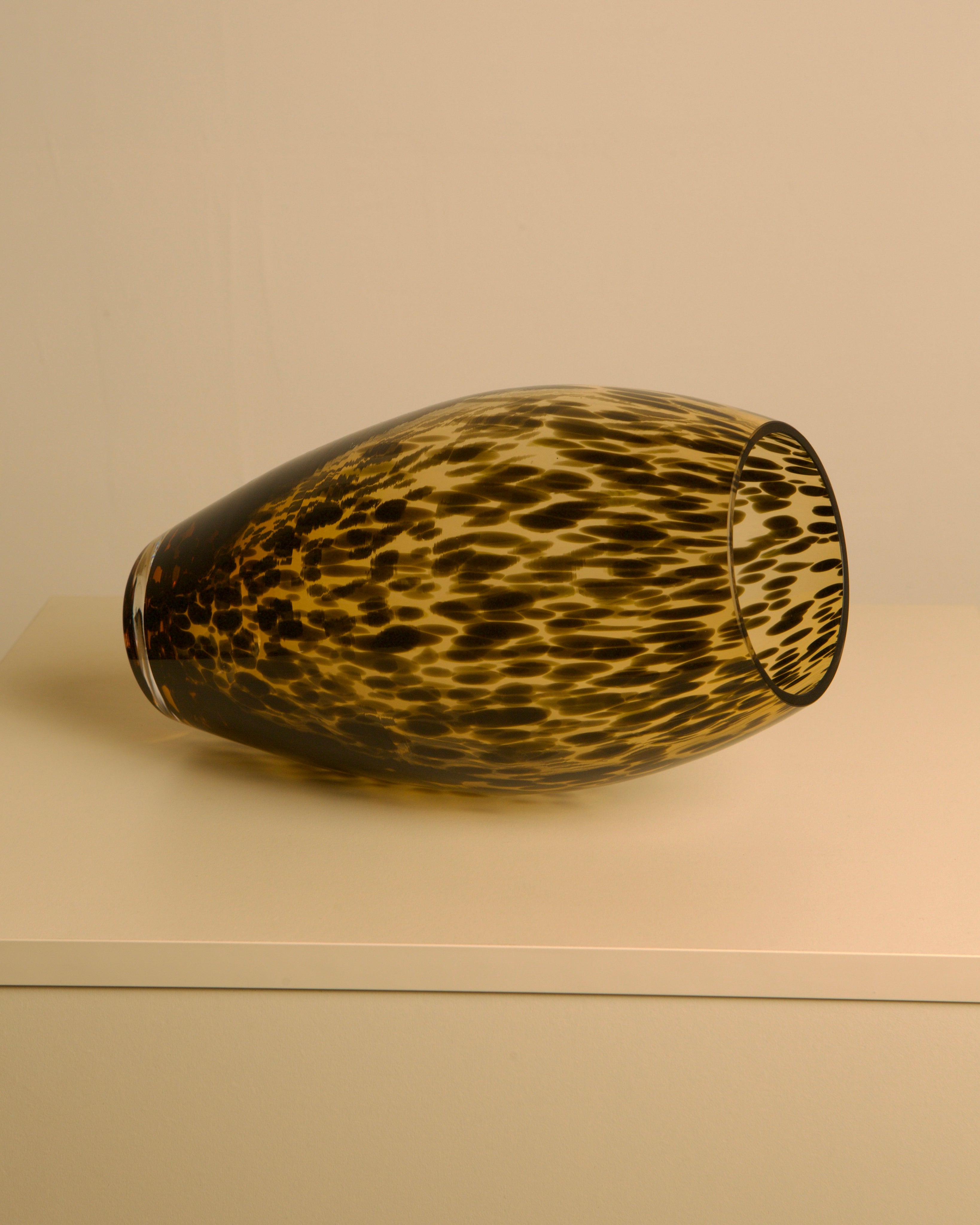 Large "Leopard" Vase in Murano Glass, 1980s