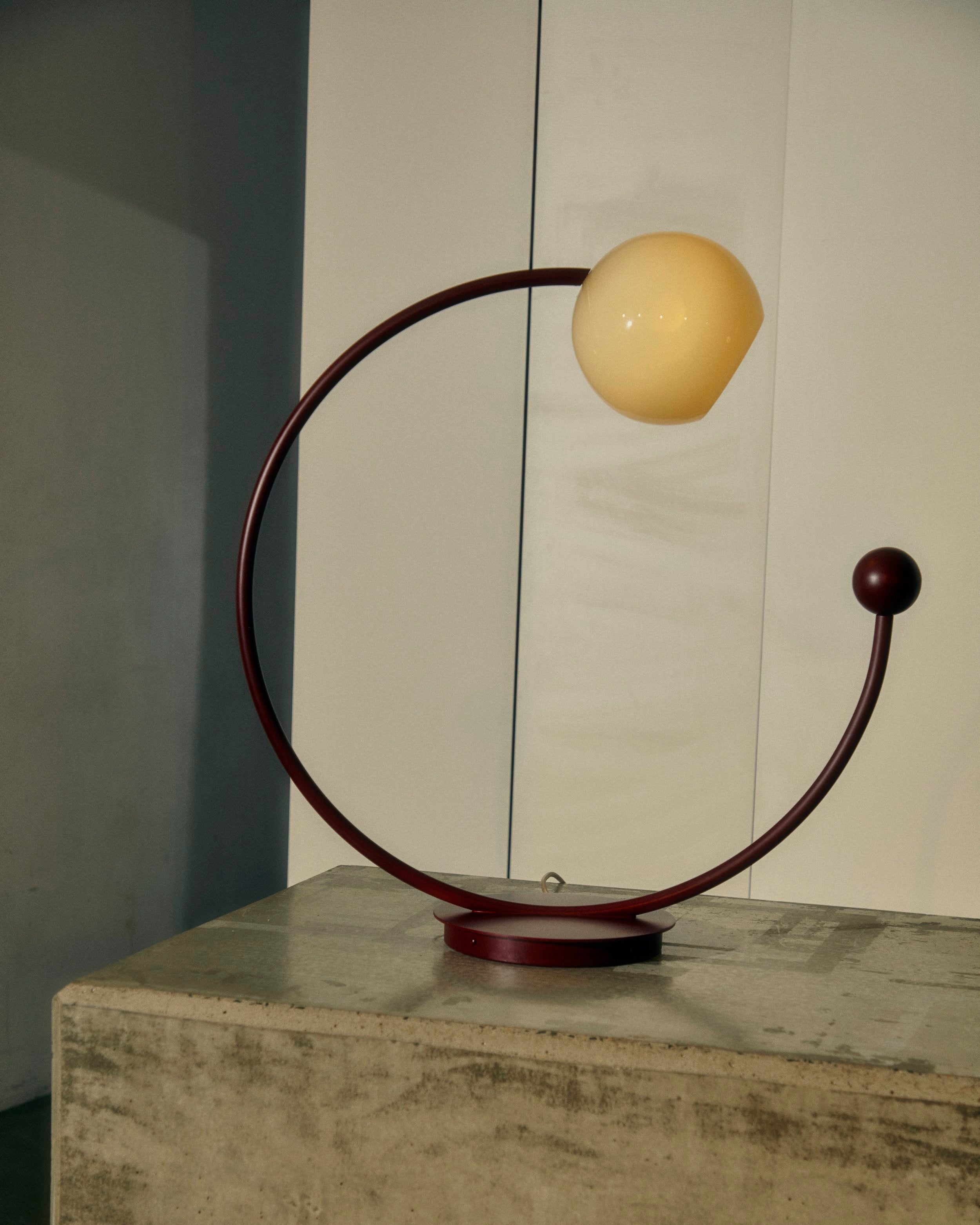 Lampe de Table Oro avec Verre Soufflé à la Main