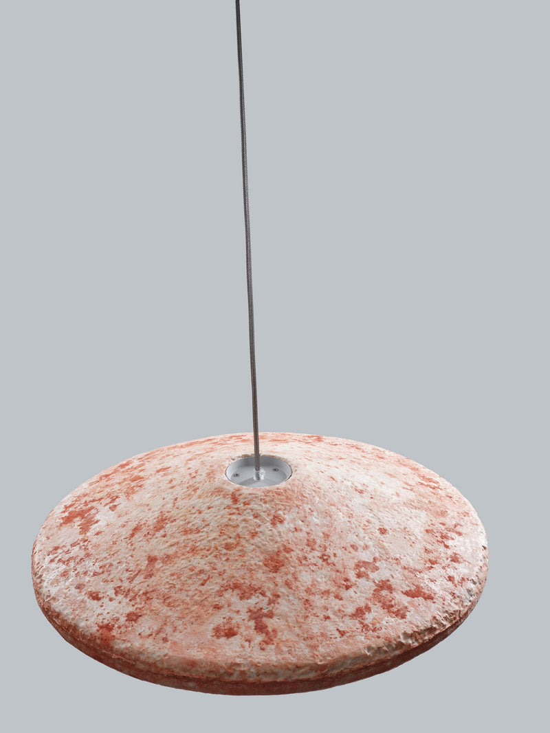 P Wise' Pendant Light — close-up of textured pink surface