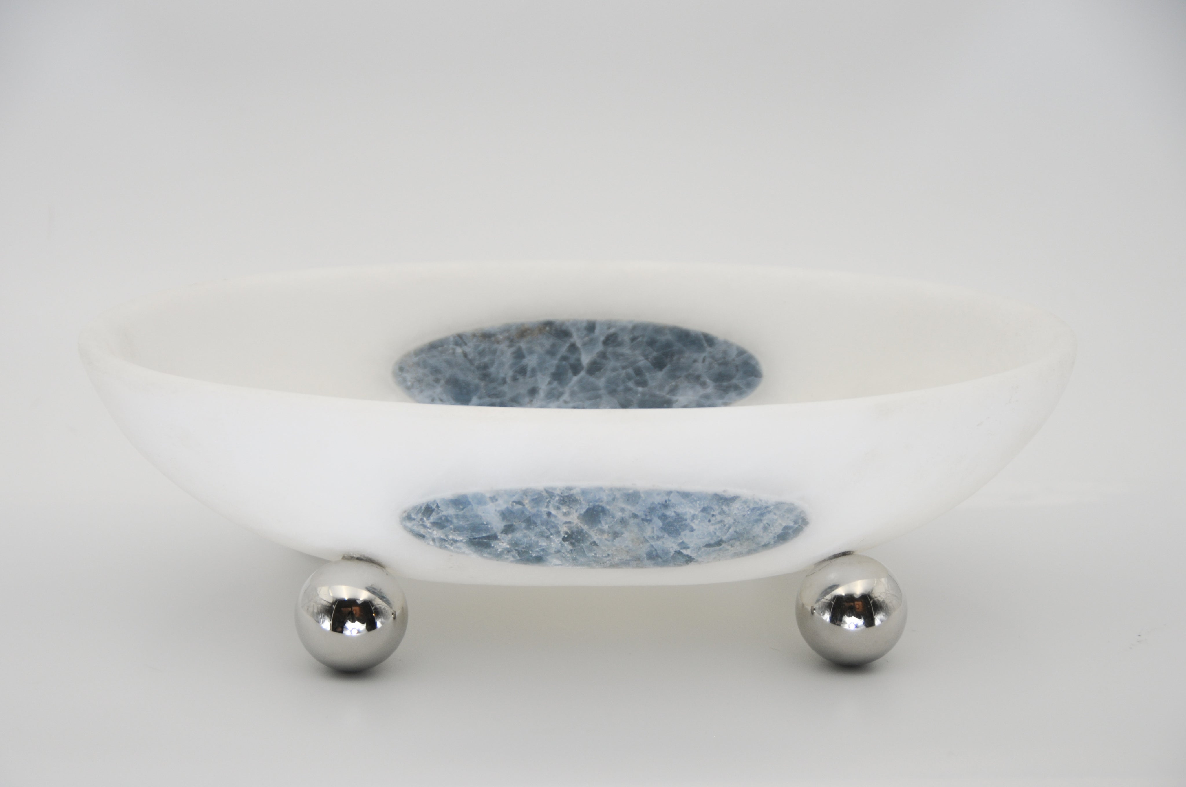 Orbit Bowl, in Stone and Steel — alternate view