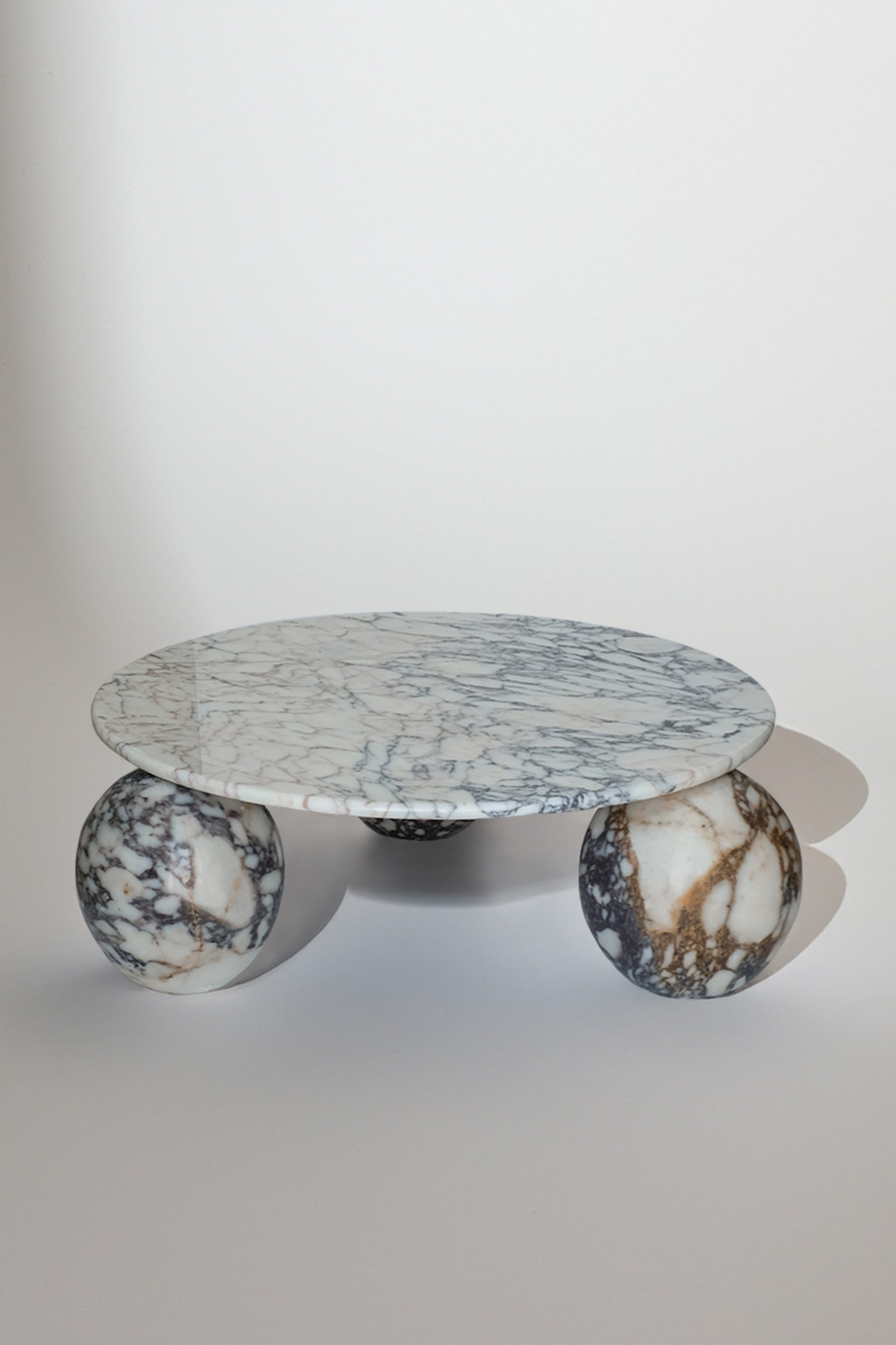 Sculptural Calacatta Viola Coffee Table — additional view