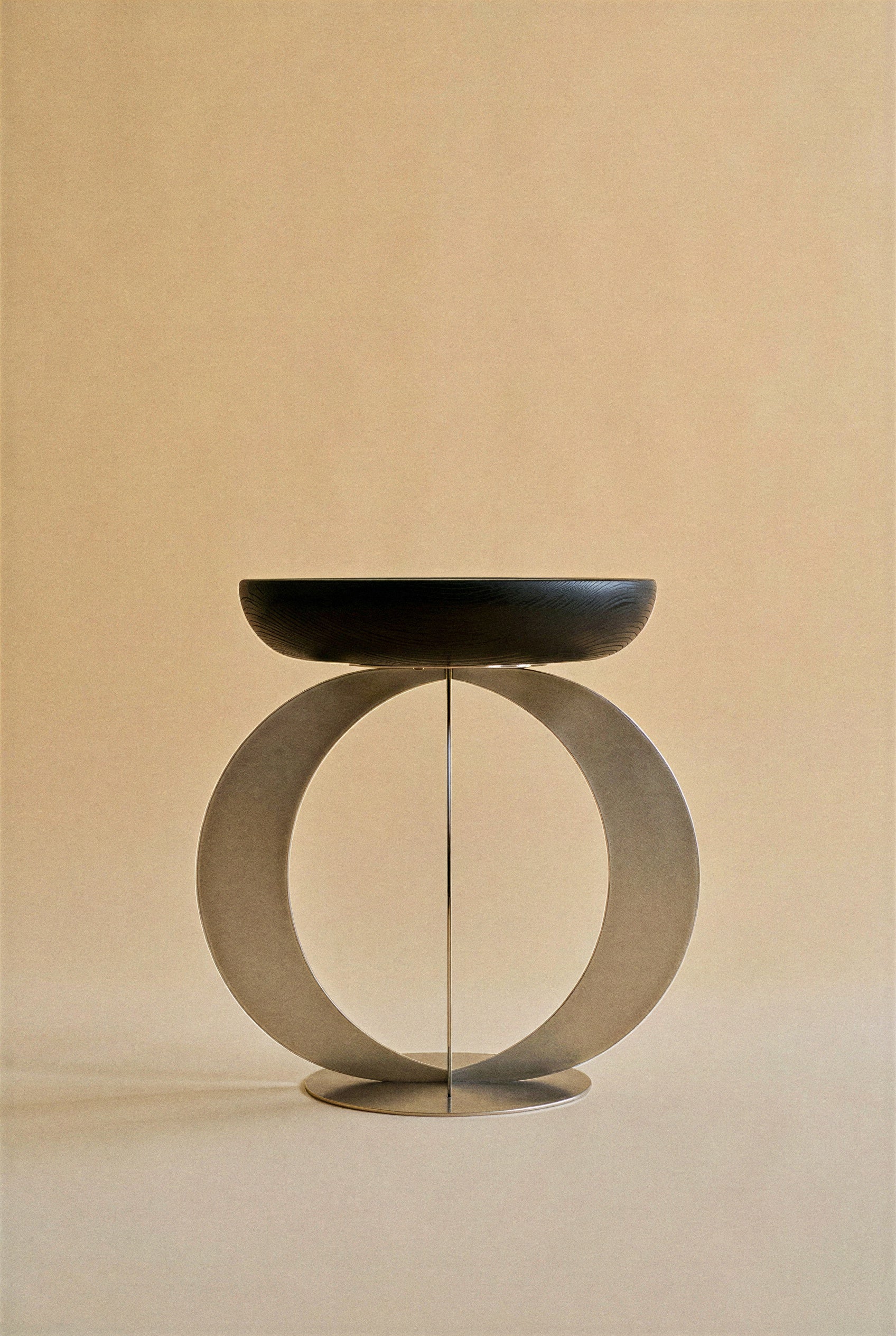 Minor Stainless Steel Side Table — close-up