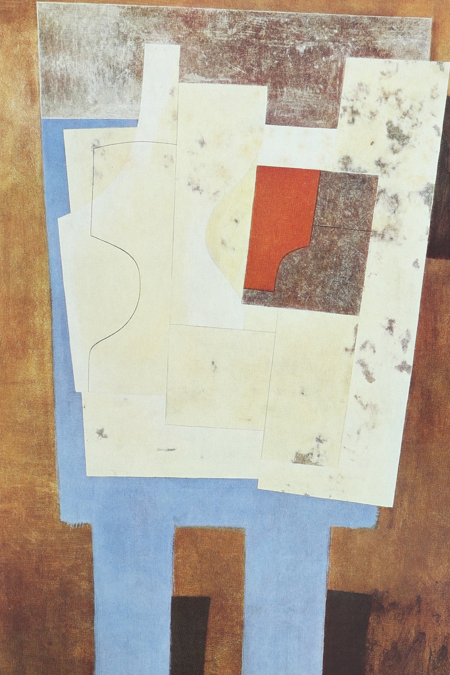Art Since 1945 Book — close-up of abstract paper collage detail