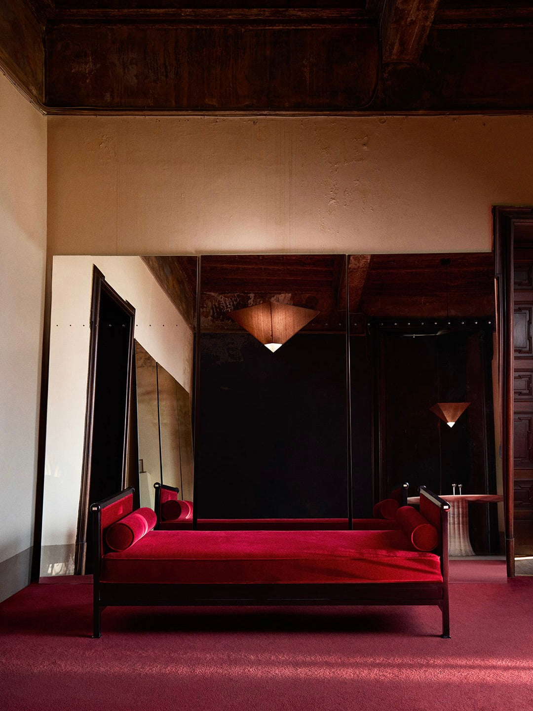 Keys Daybed by Lemon | The Oblist — modern red upholstery