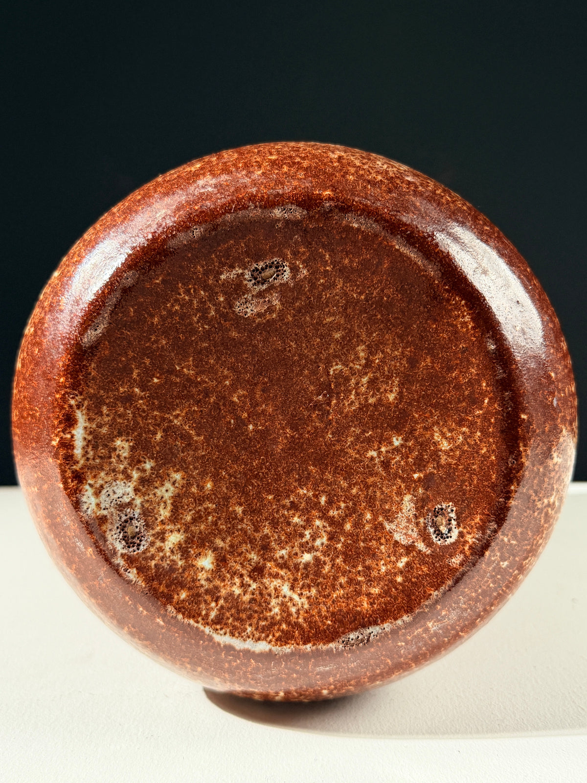 Large ceramic vase by Les Potiers d’Accolay, France, 1950 — close-up