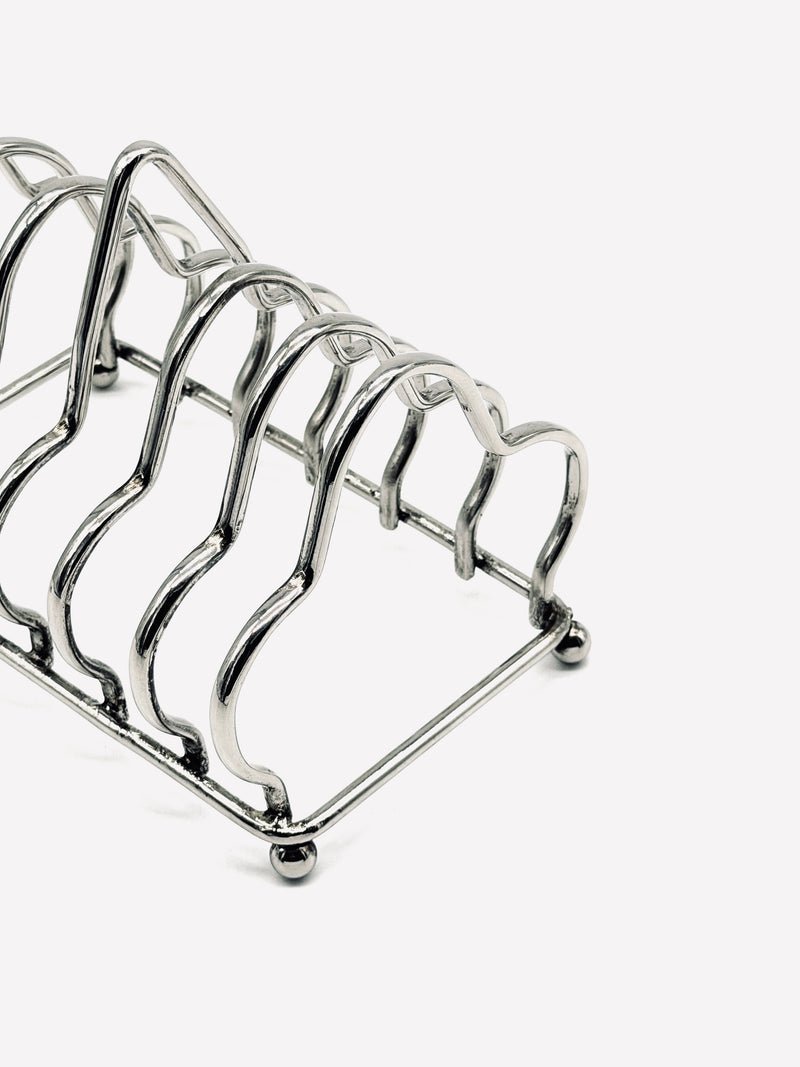 Stainless Steel Toast Holder — close-up of polished metal design