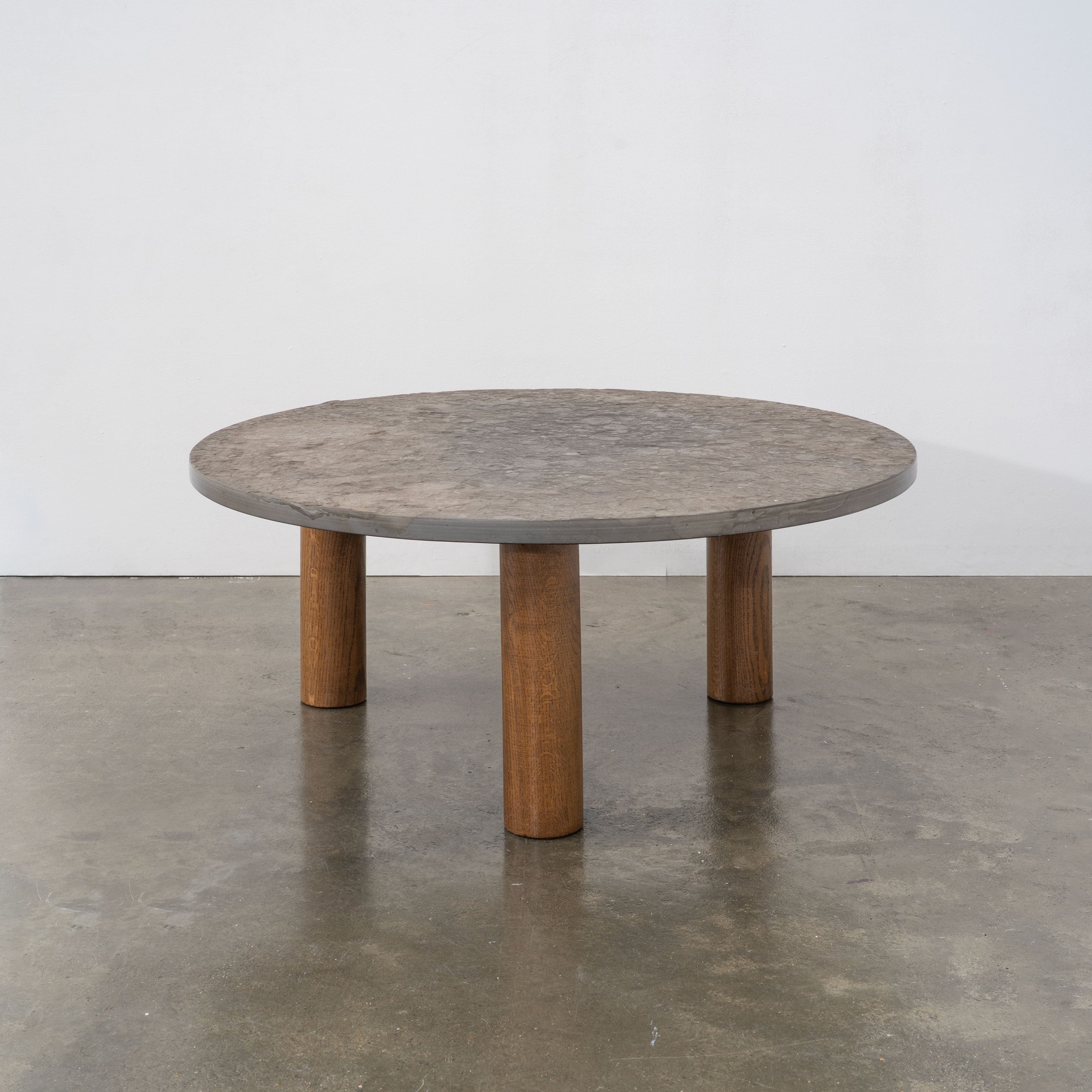 Brutalist Slate Coffee Table, c.1970 — alternate view