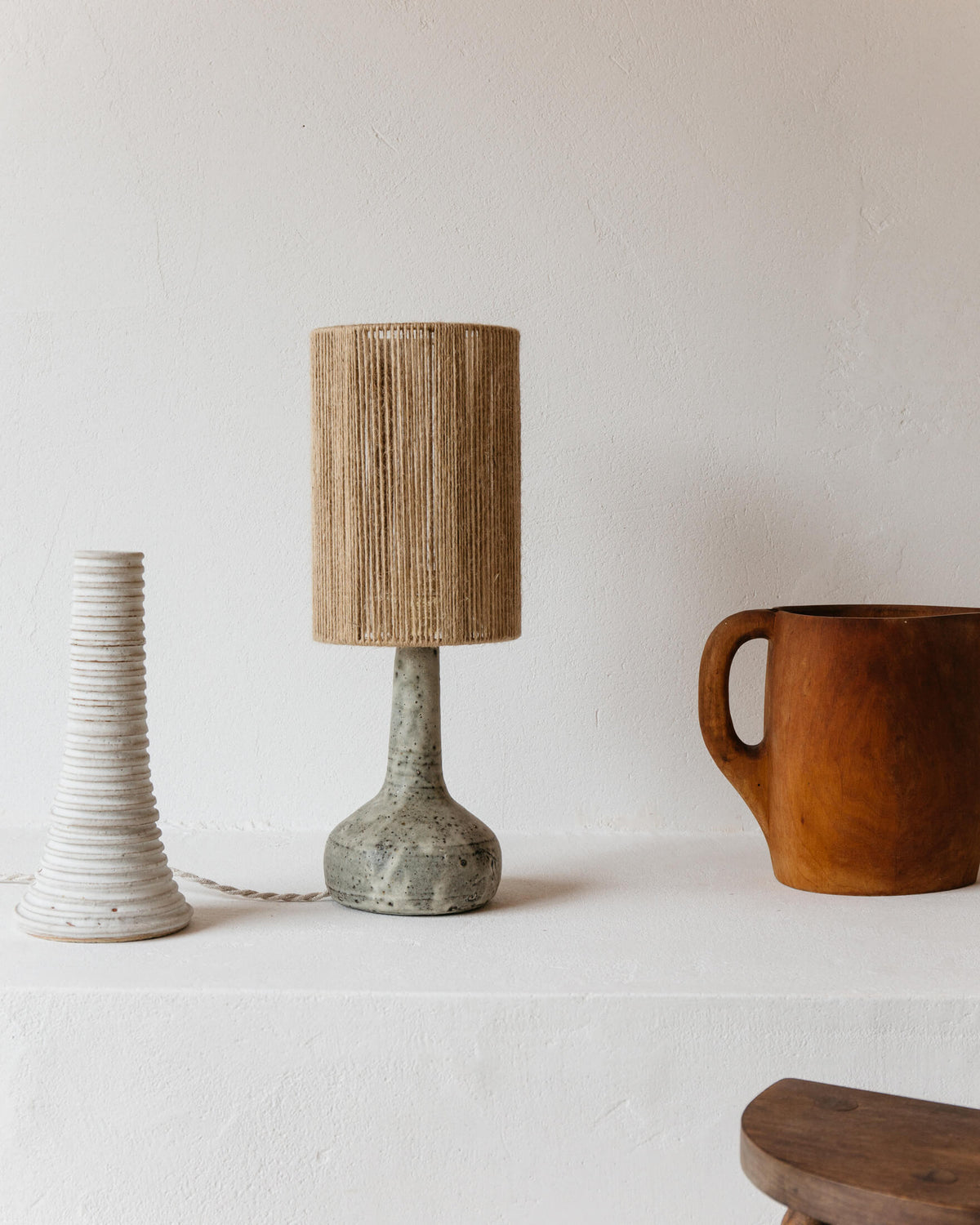 Contemporary Table Lamps in Ceramic "Lune" — in context