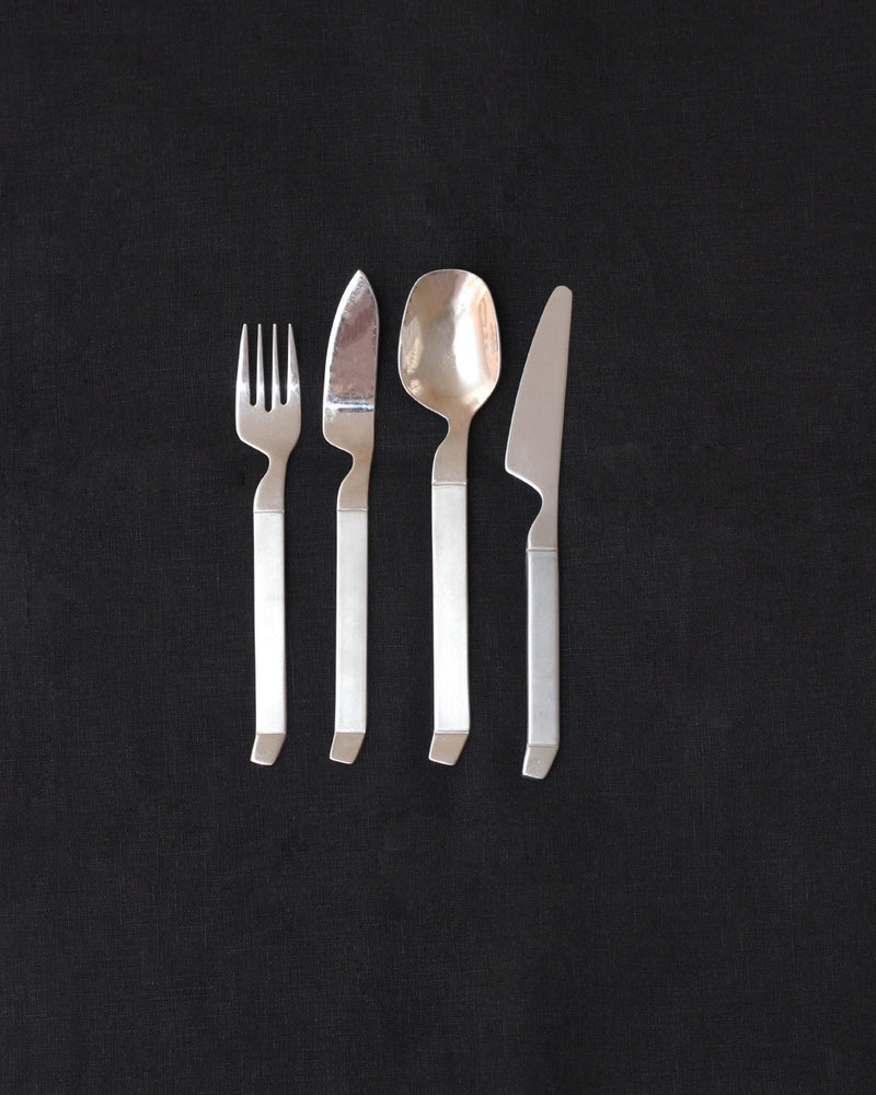 Stainless Steel Cutlery Set by Boga Avante Shop | The Oblist — modern stainless steel design