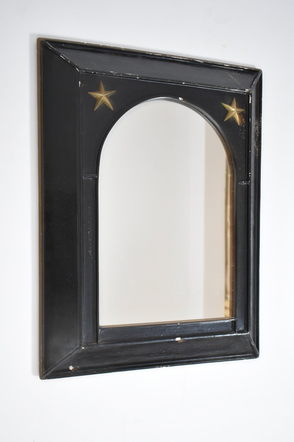 Pair of Neoclassical Ebonised Mirrors, 1960s — lifestyle setting