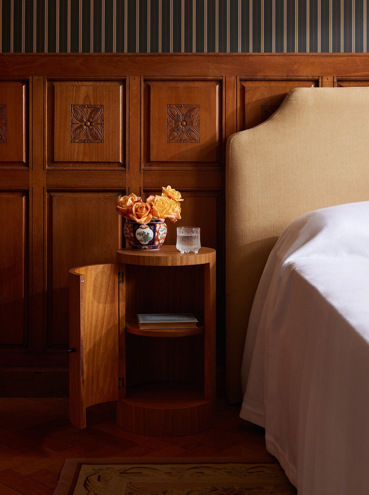 Pair of Constant Nightstand Oiled Iroko | The Oblist